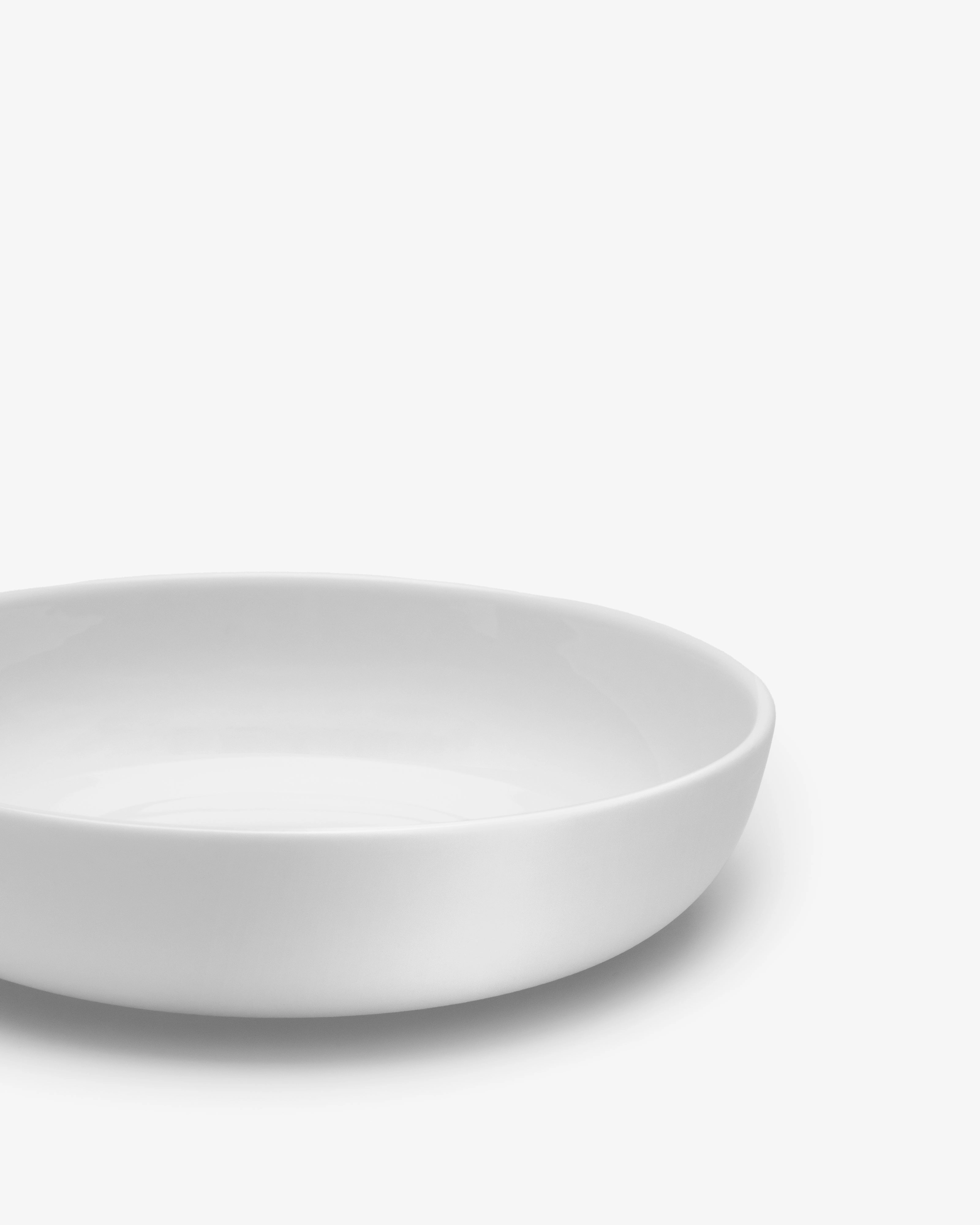 Bread plate high white glazed Base