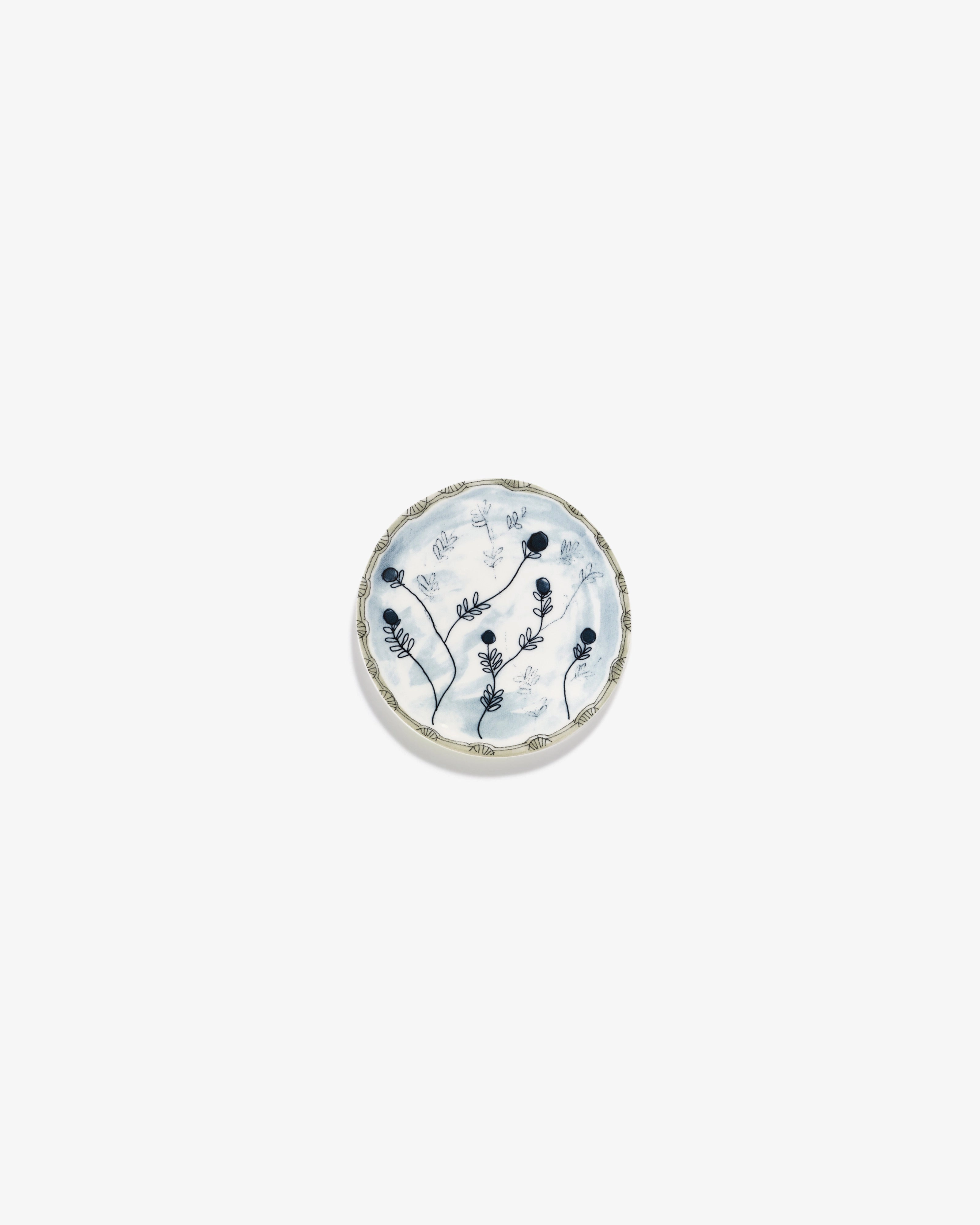 Bread plate Mirtillo tea Midnight Flowers