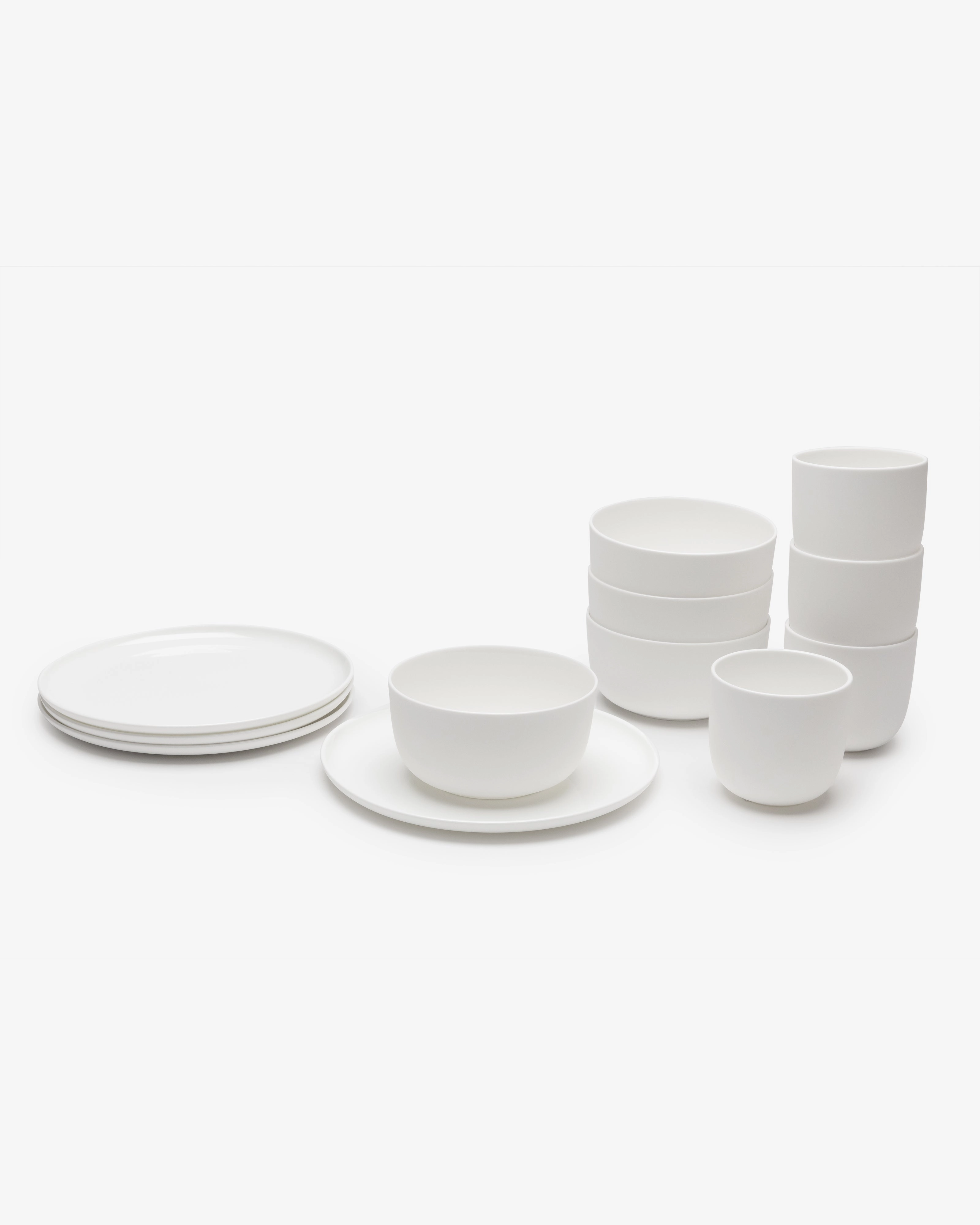 Breakfast 12 pieces - Set Base tableware by Piet Boon - white Buy Dinnerware online shop