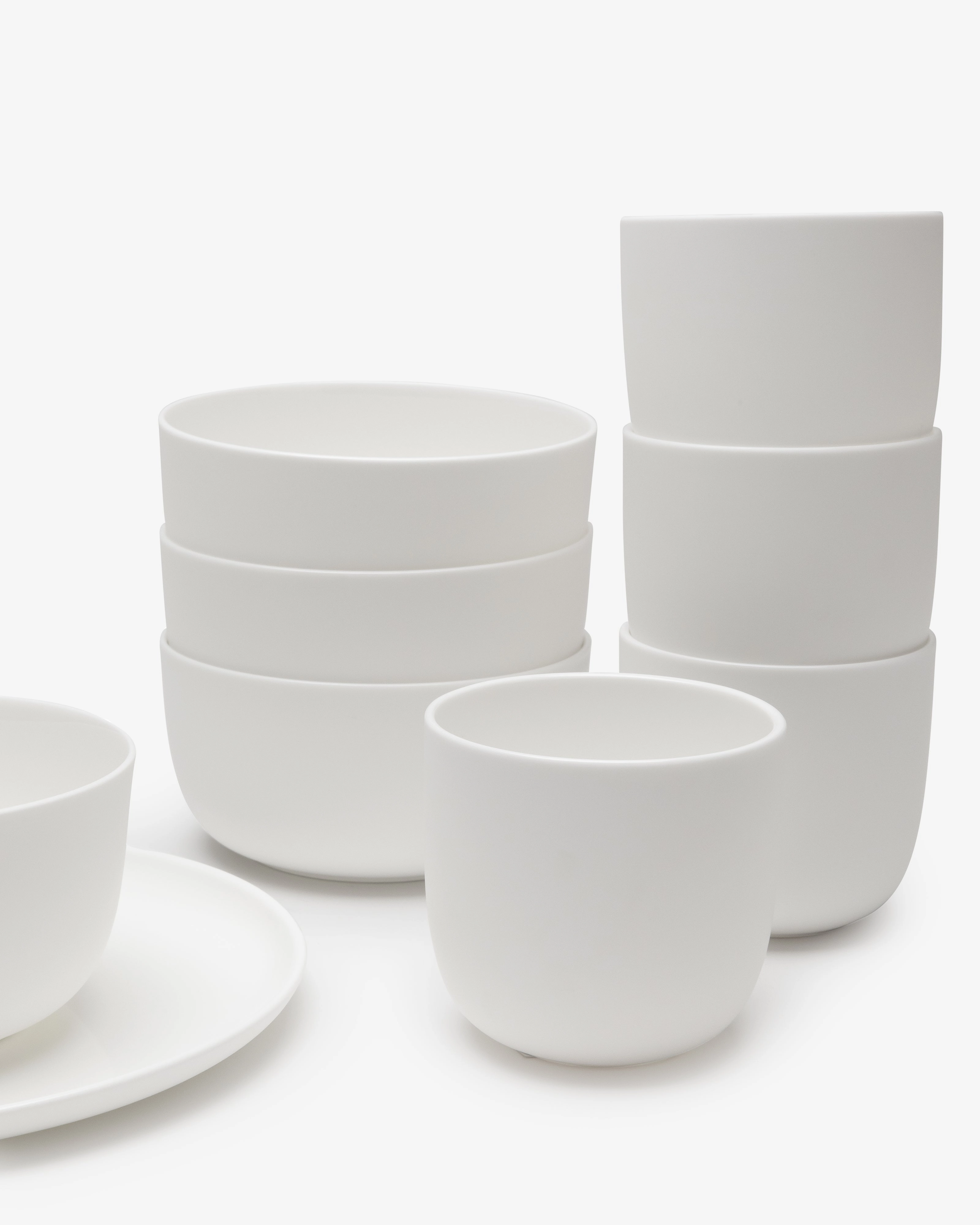 Breakfast 12 pieces - Set Base tableware by Piet Boon - white