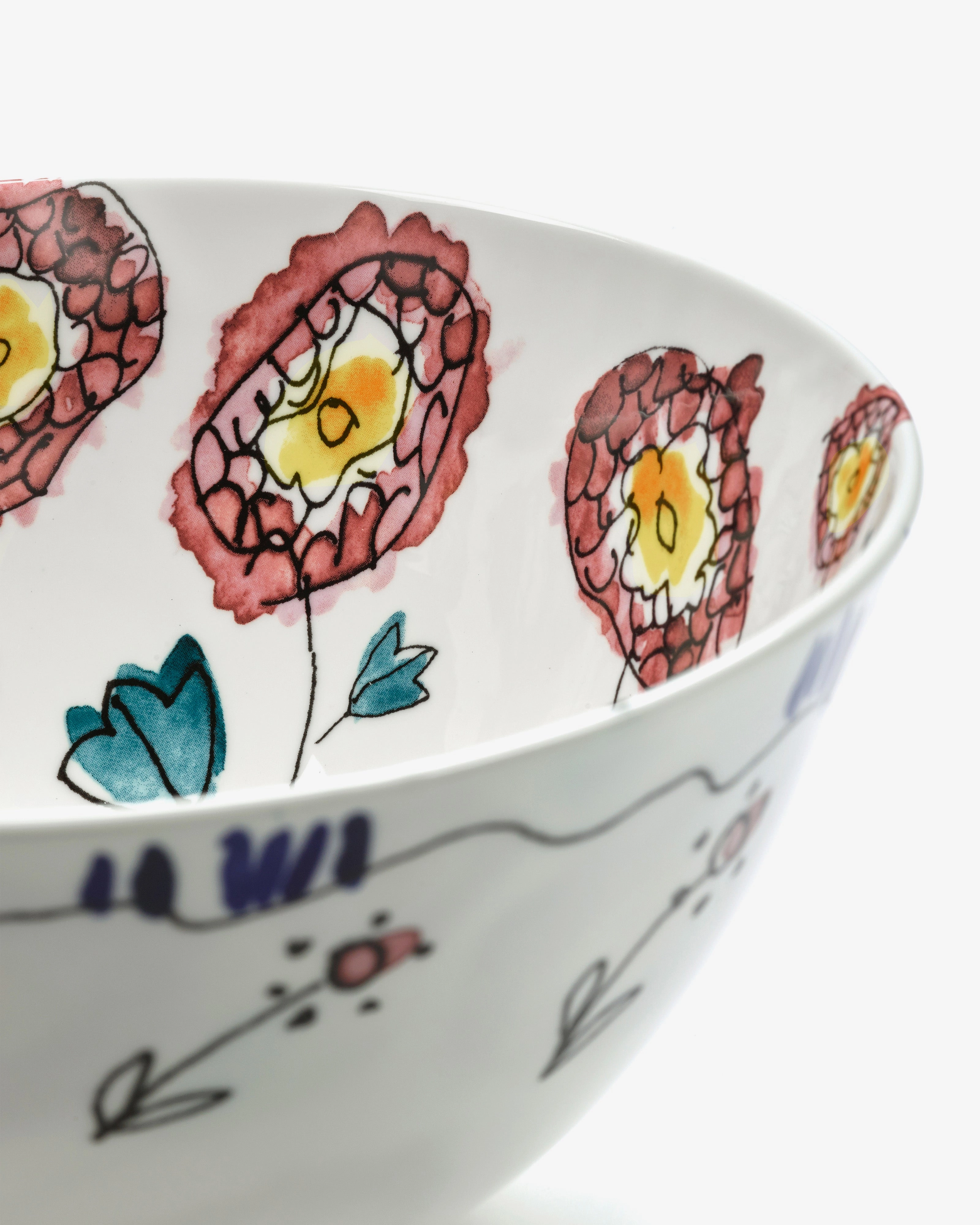 Breakfast bowl Anemone milk Midnight Flowers