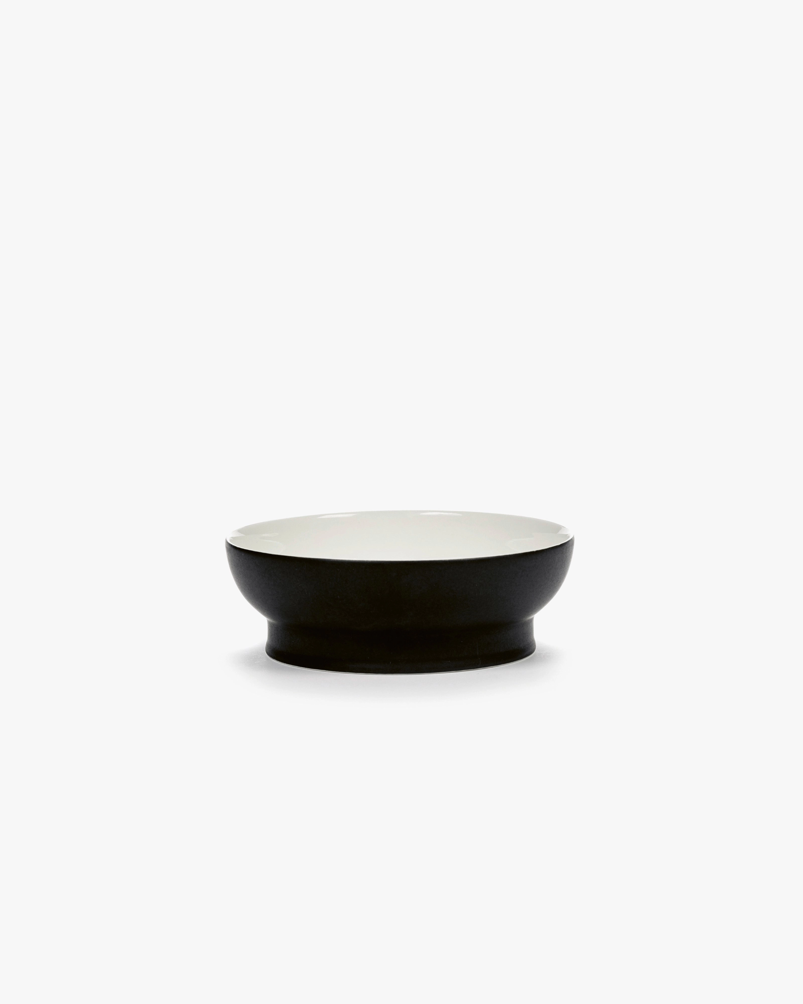 Breakfast bowl black/off-white Ra Buy Dinnerware online shop