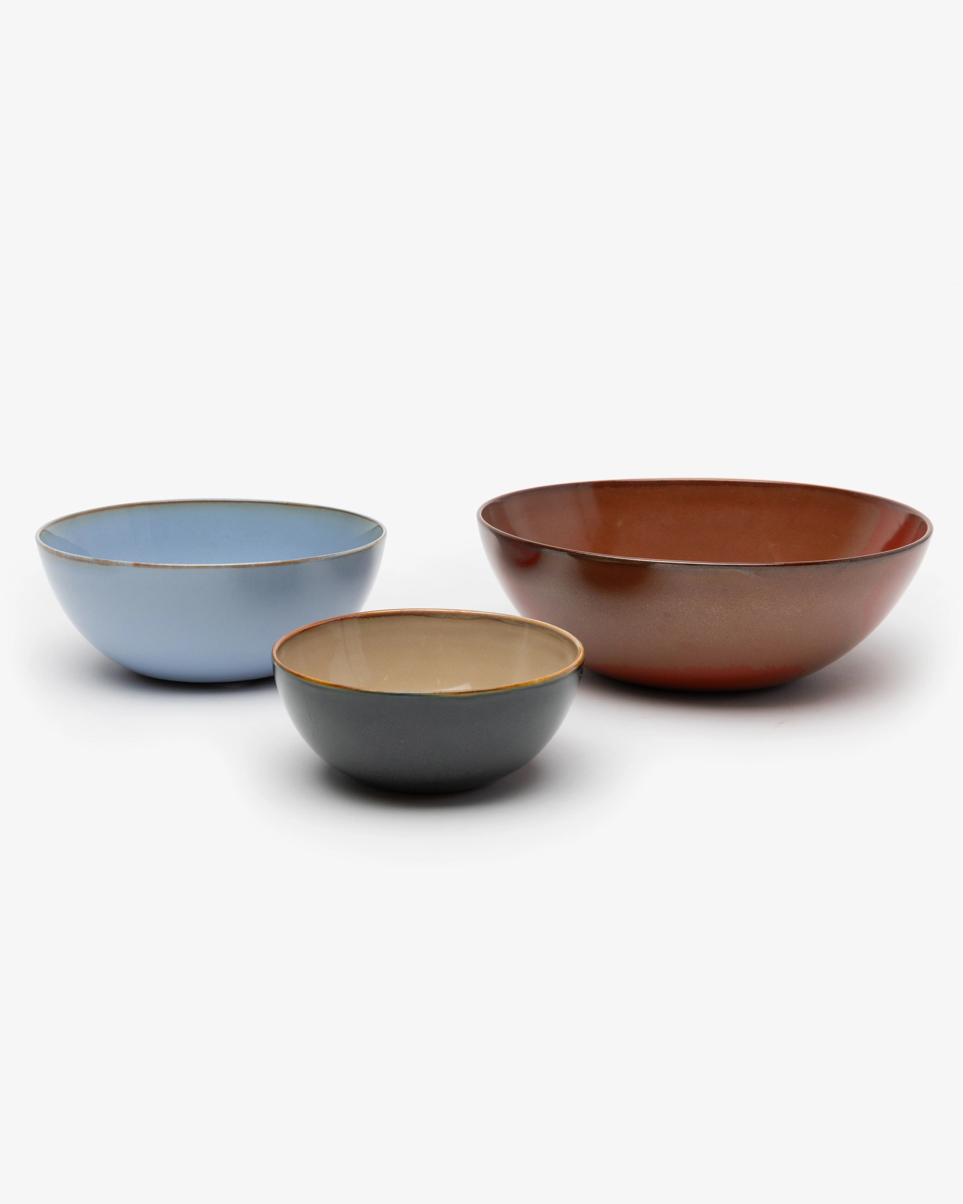 Breakfast bowl L misty gray/ dark blue Terres de rves