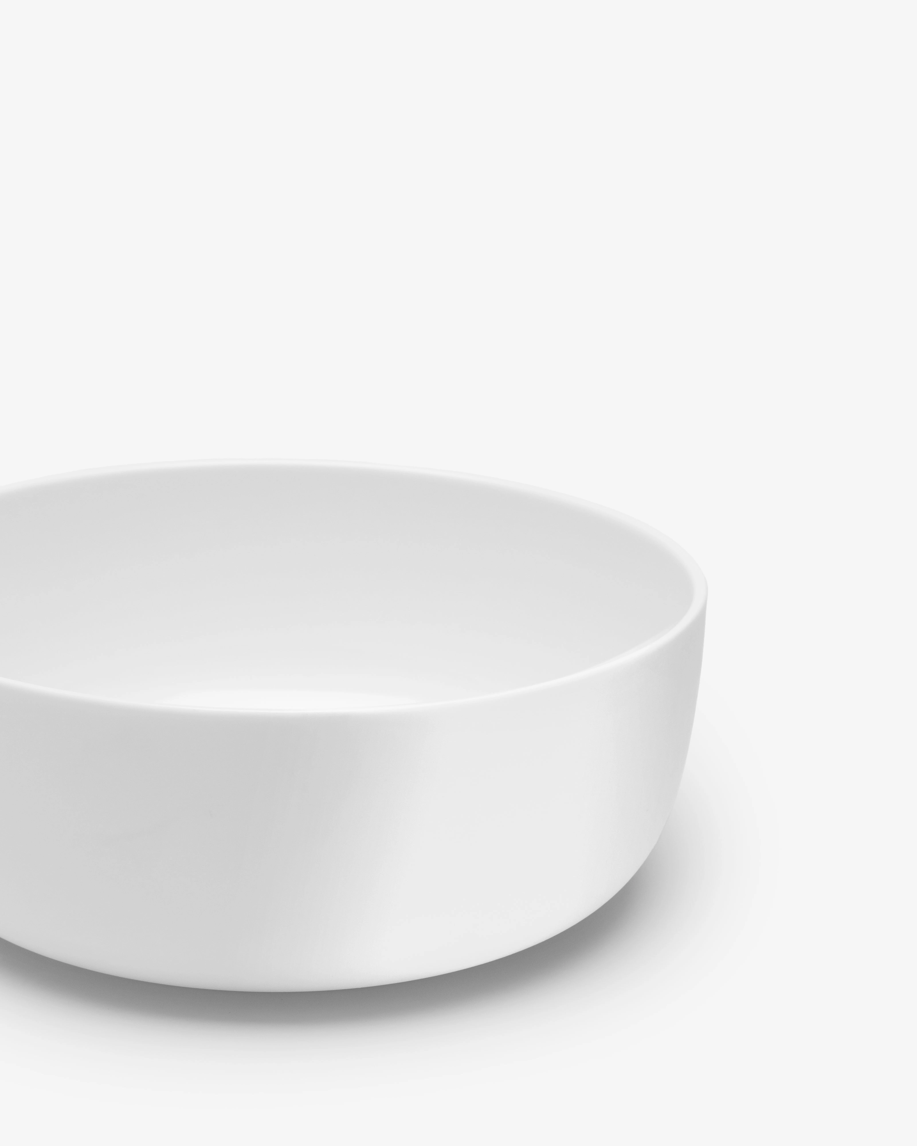Breakfast bowl low white glazed Base