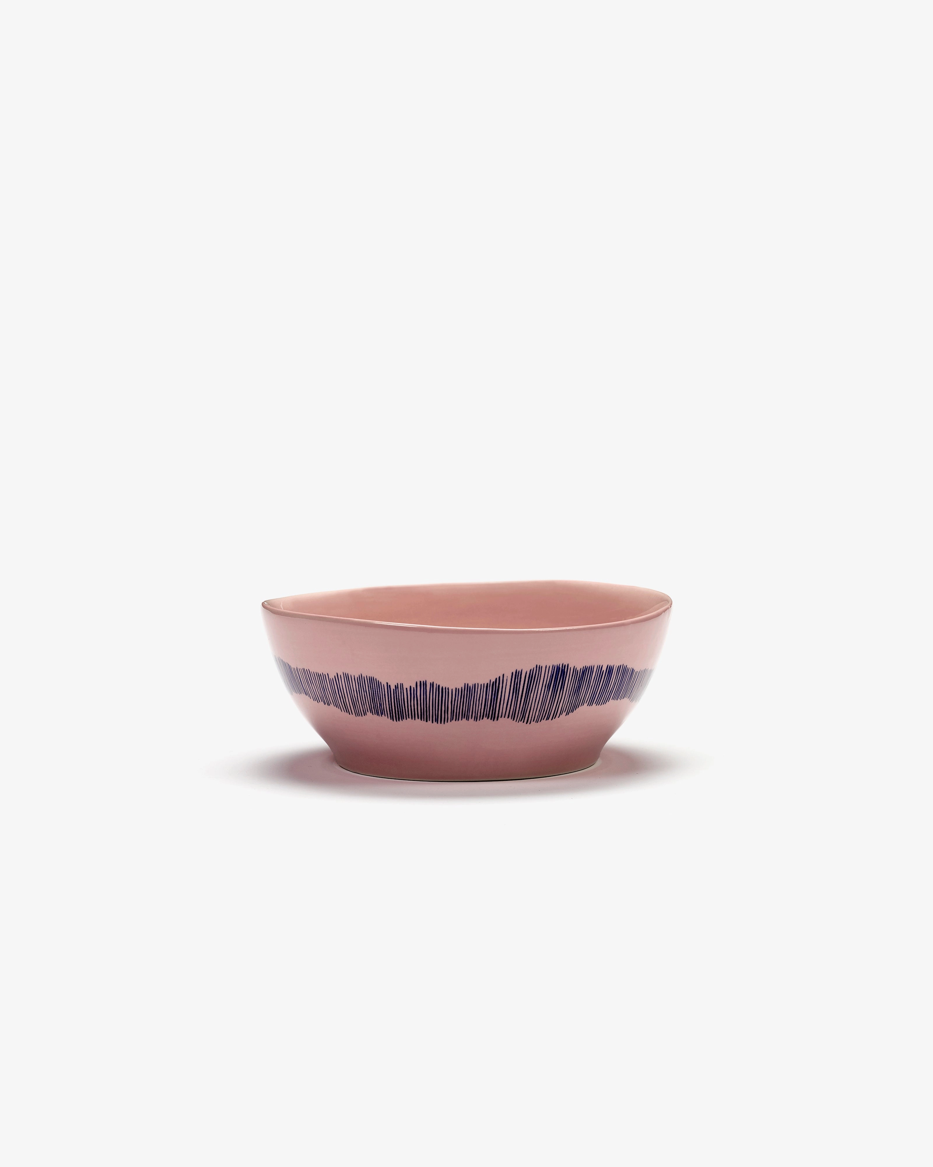 Breakfast bowl pink - blue stripes Feast Buy Dinnerware online shop