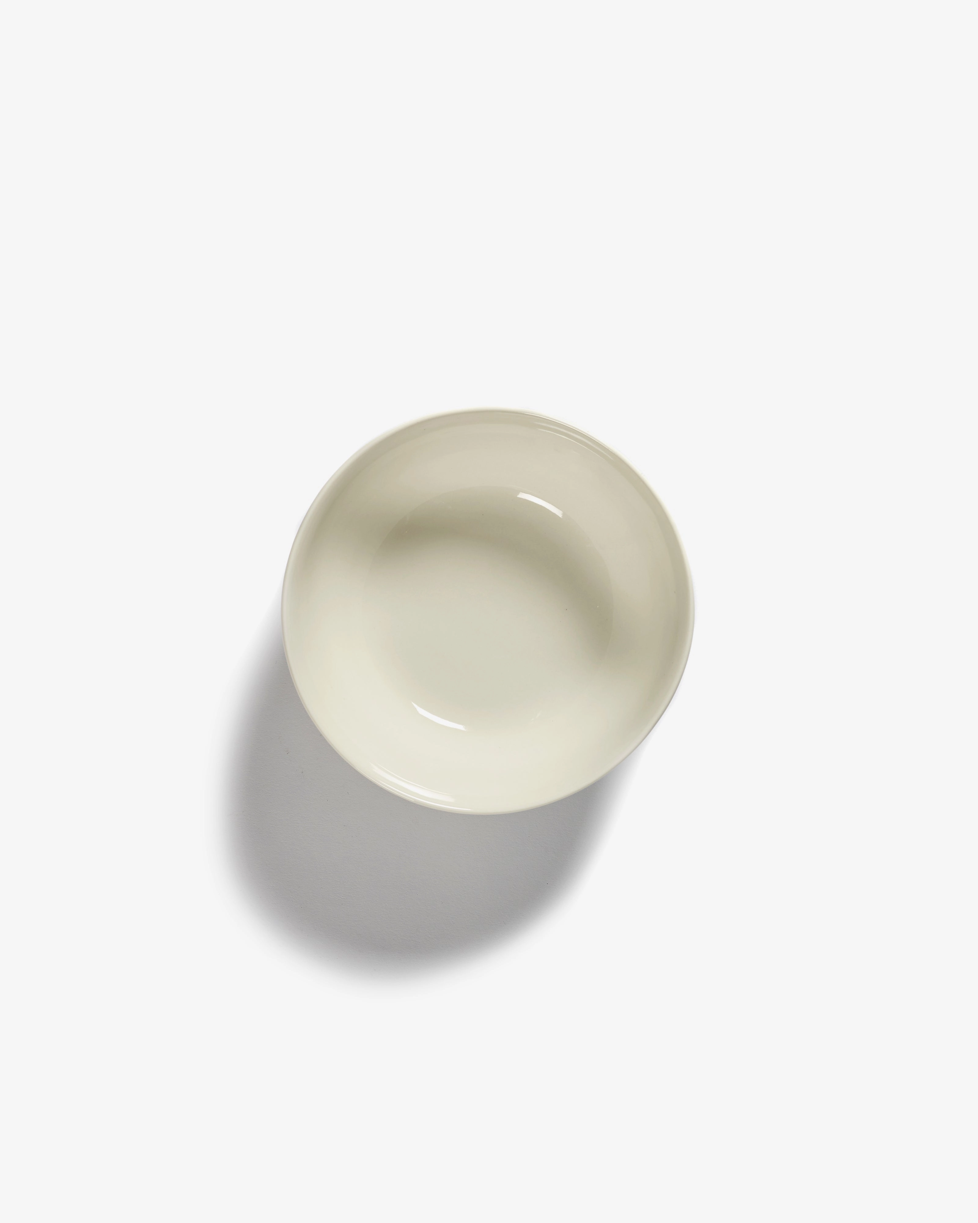 Breakfast bowl white swirl - blue stripes Feast