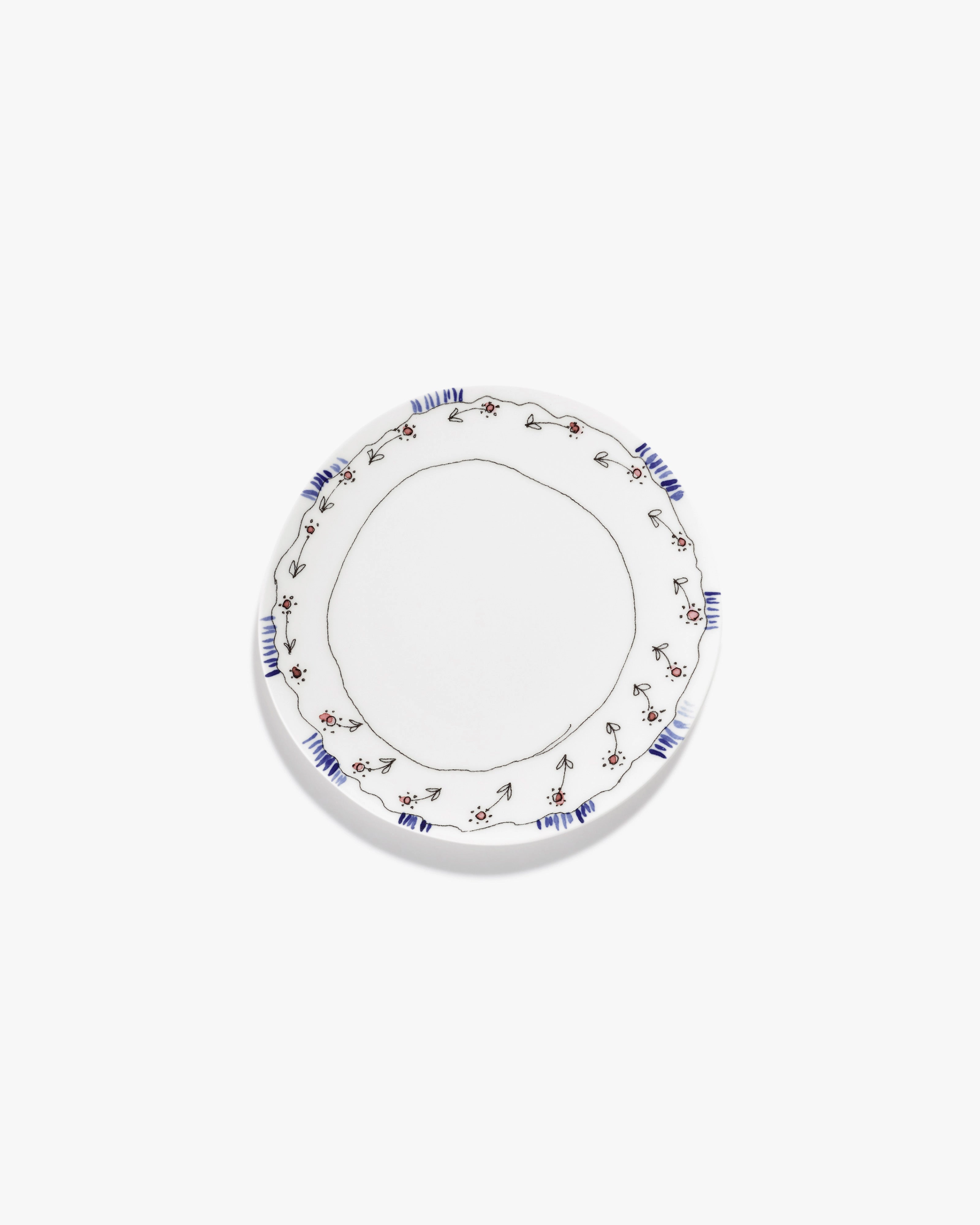 Breakfast plate Anemone milk Midnight Flowers