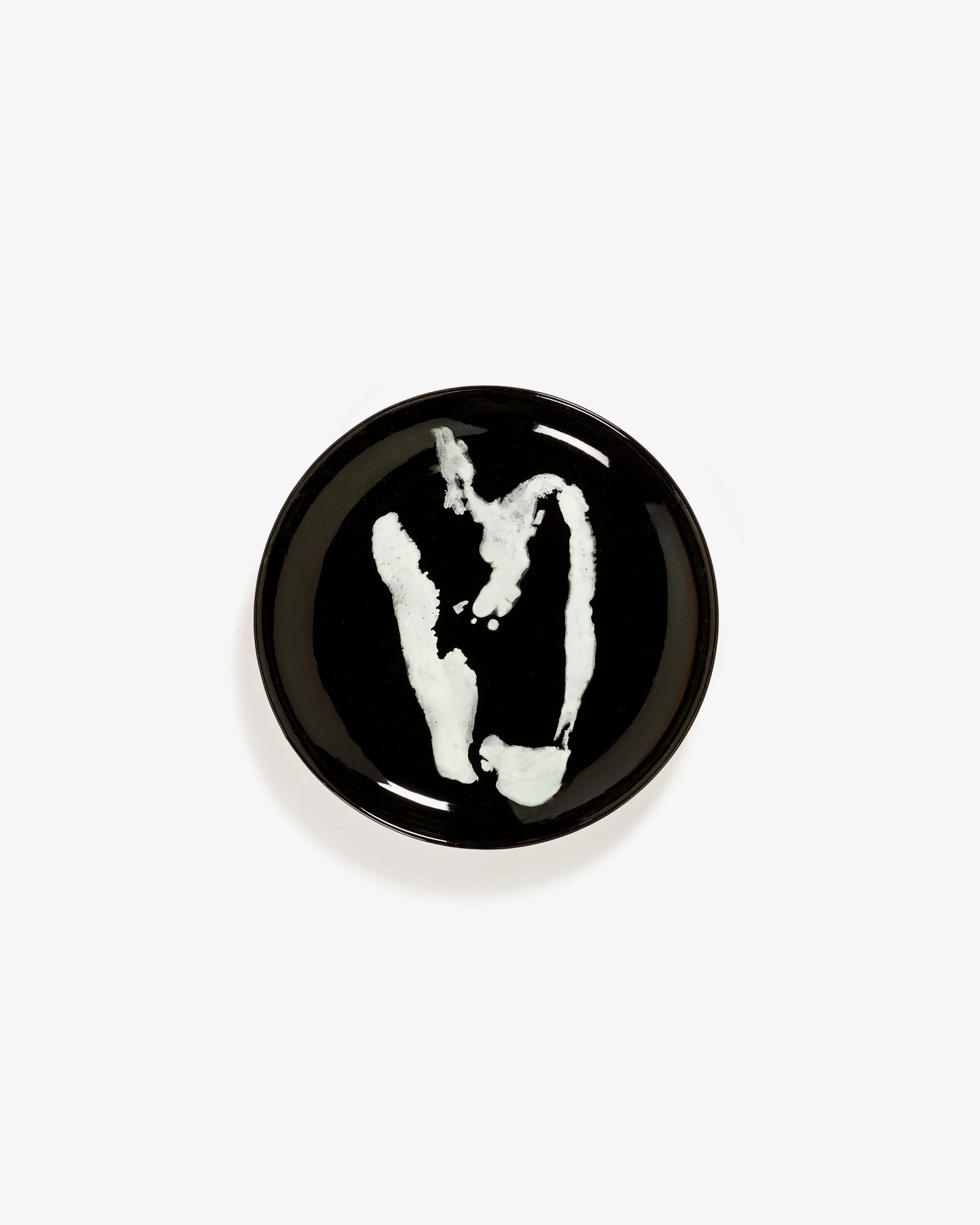 Breakfast plate black - white pepper Feast Buy Dinnerware online shop