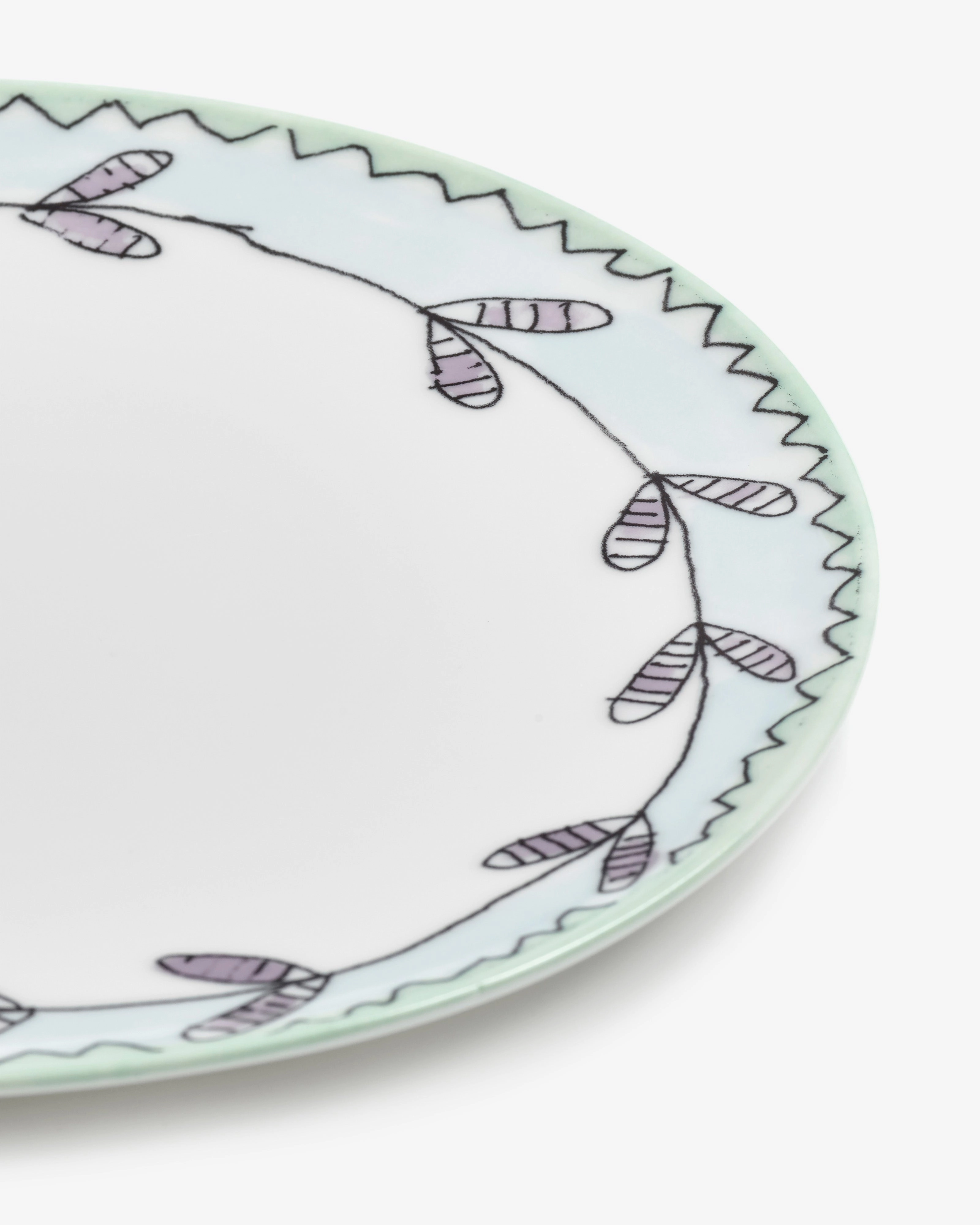 Breakfast plate Blossom milk Midnight Flowers