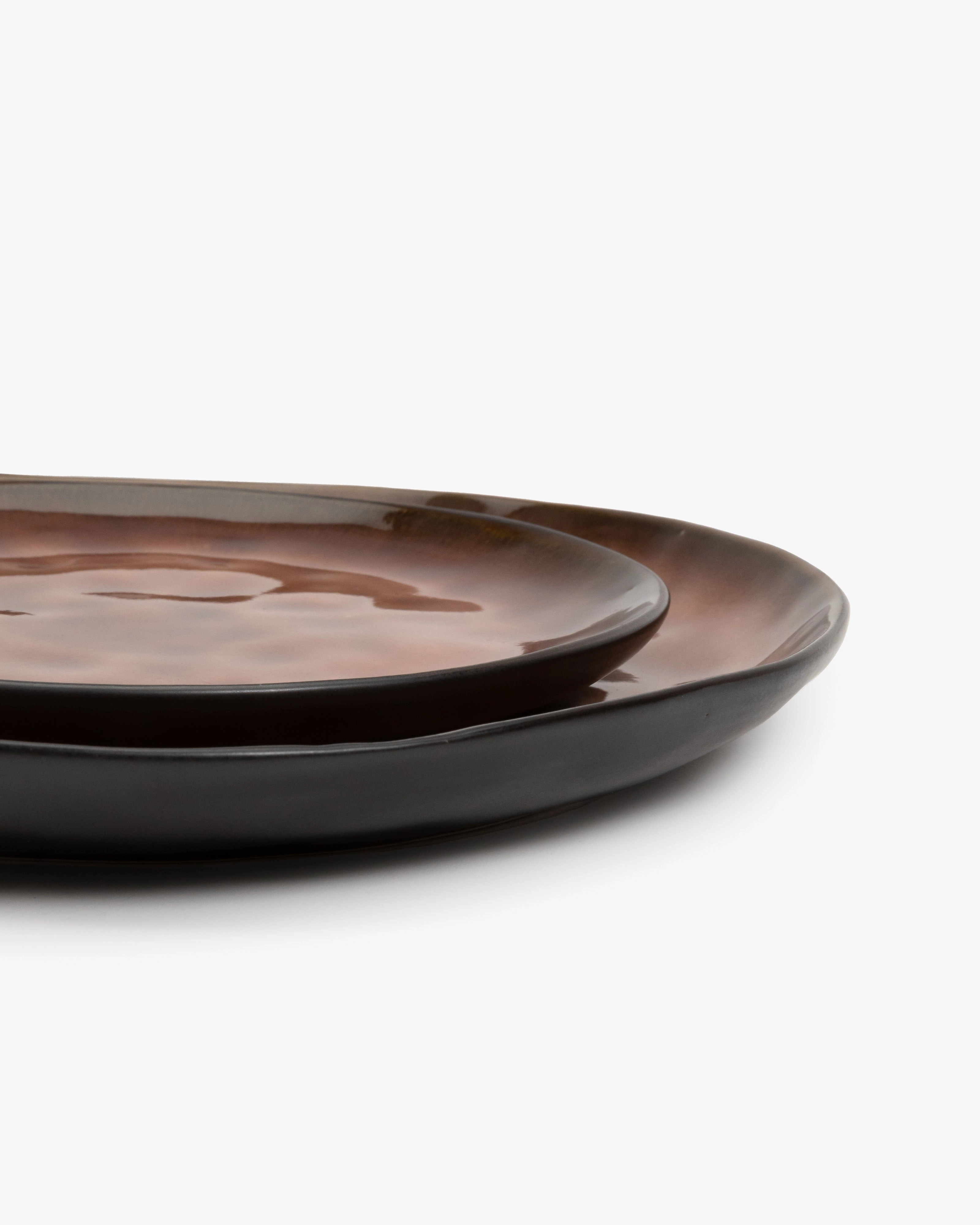 Breakfast plate brown Pure