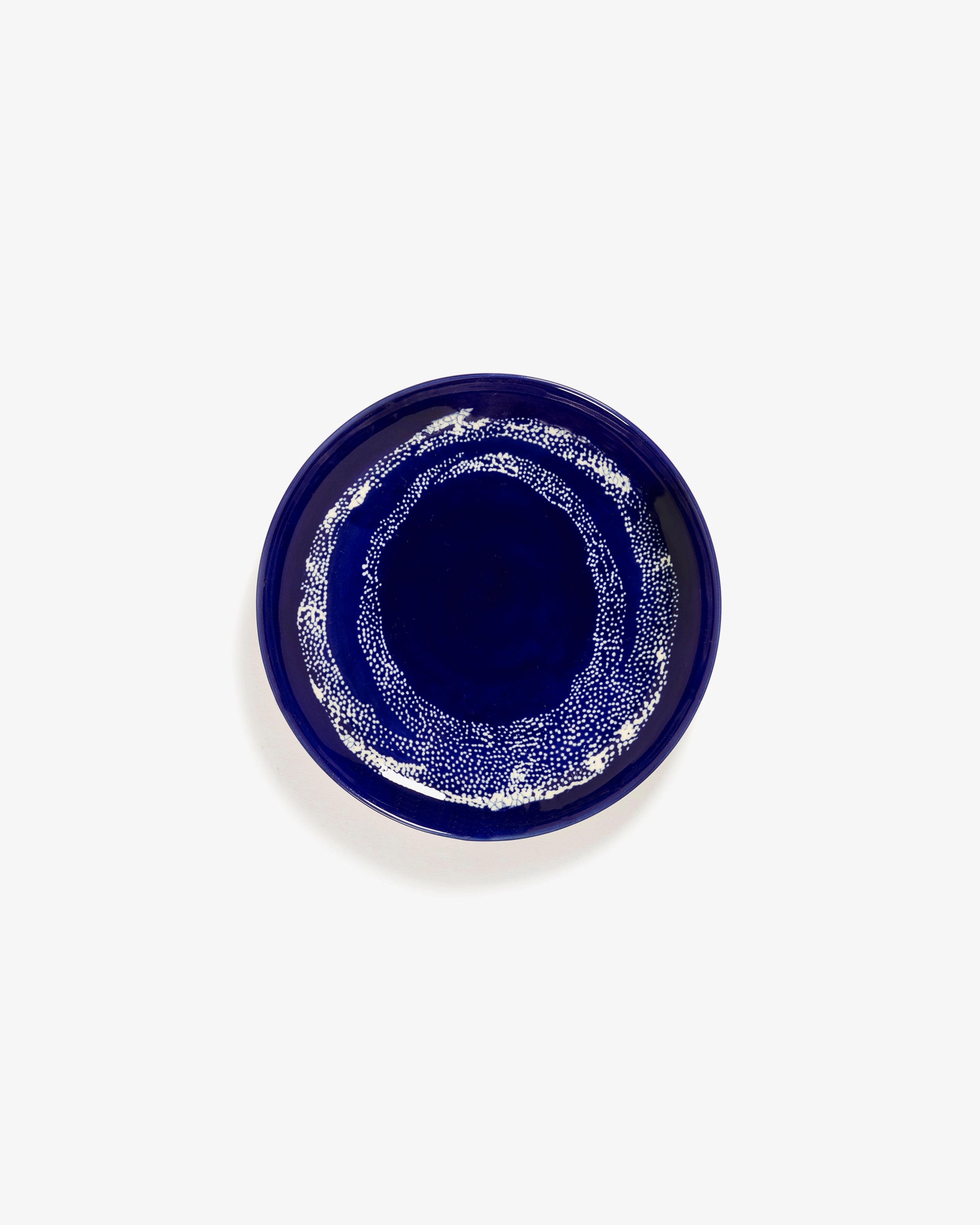 Breakfast plate dark blue - white dots Feast Buy Dinnerware online shop