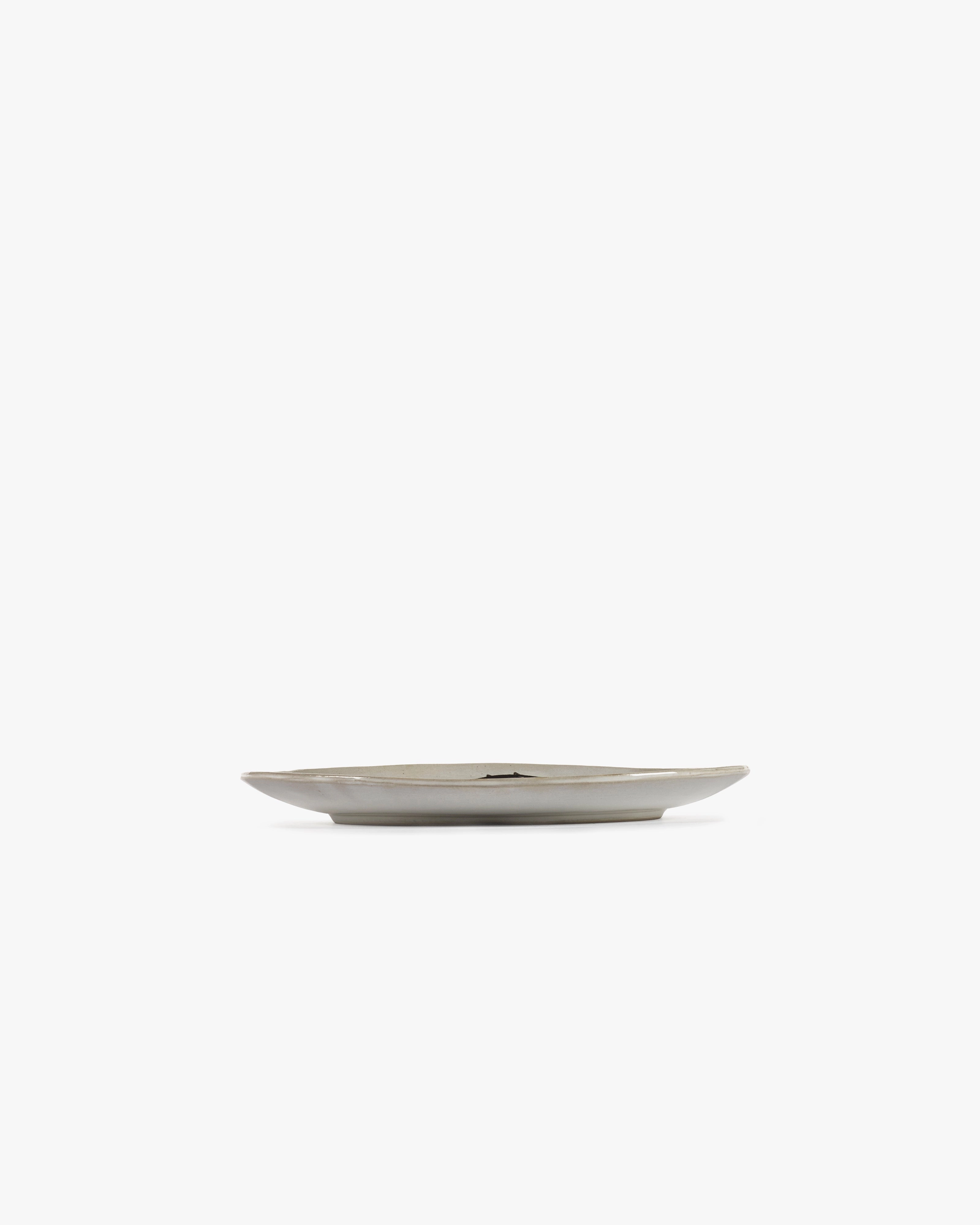 Breakfast plate L off-white - black La Mre