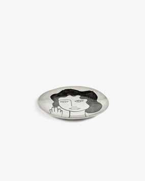 Breakfast plate L off-white - black La Mre Buy Dinnerware online shop