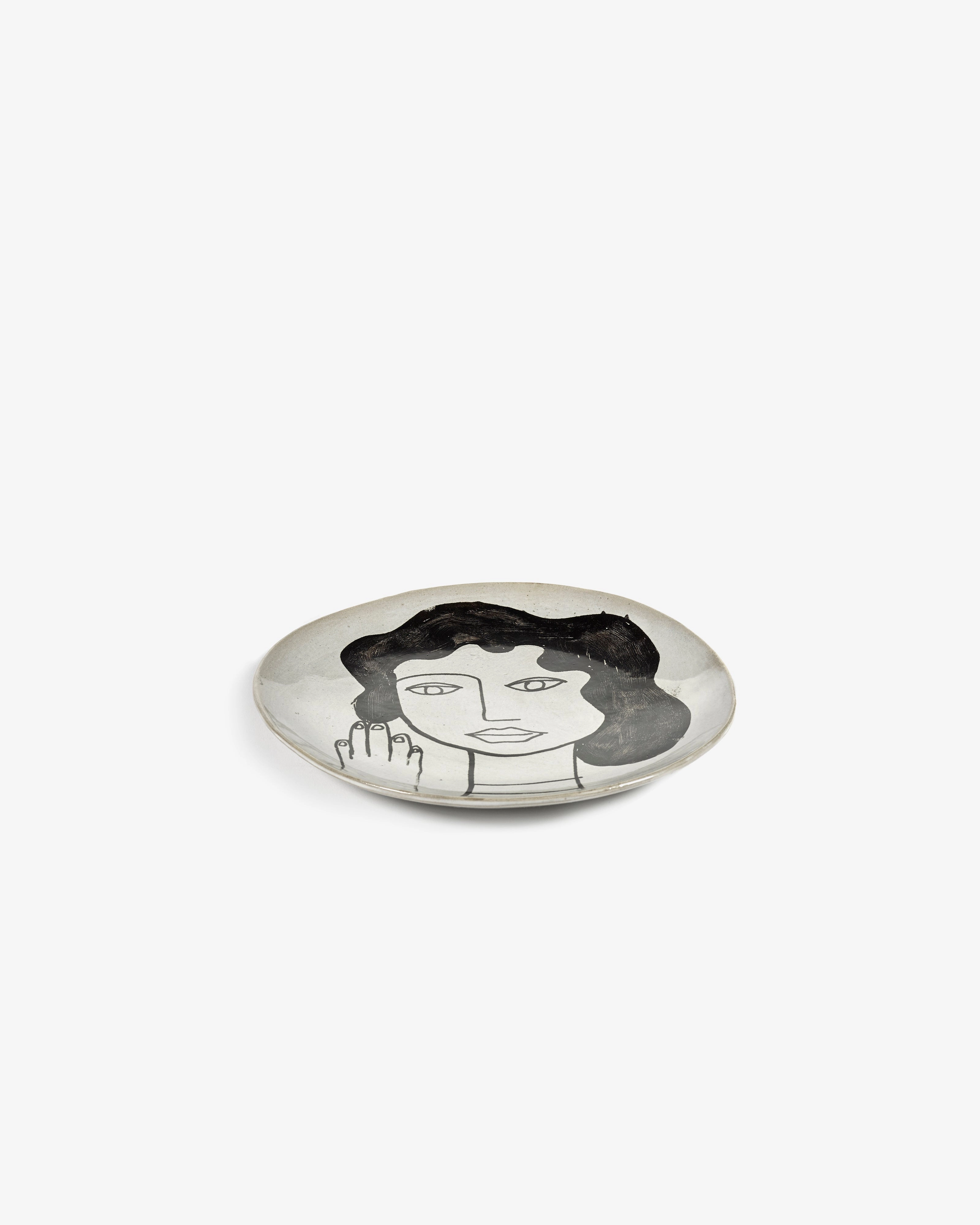 Breakfast plate L off-white - black La Mre Buy Dinnerware online shop