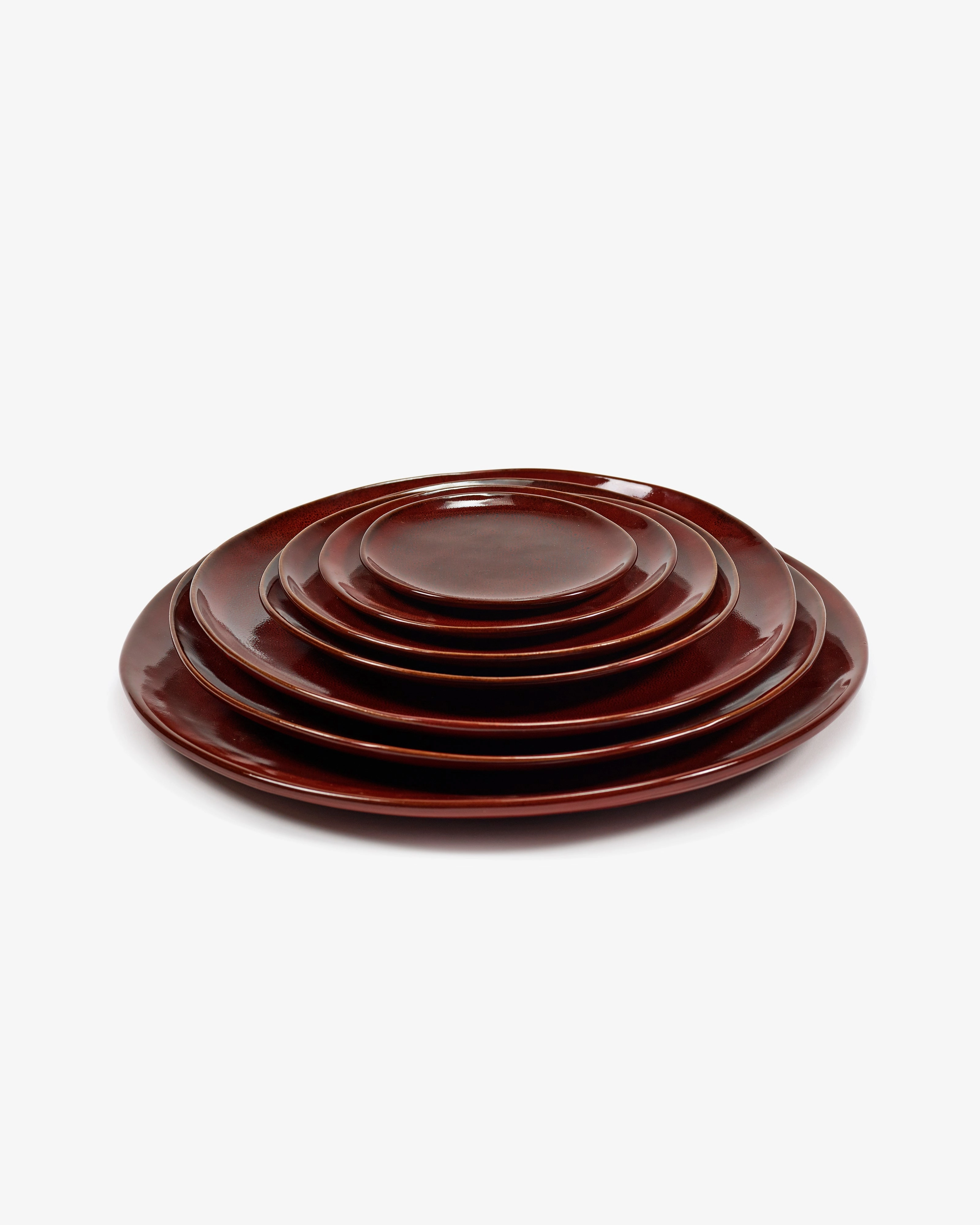 Breakfast plate L venetian red La Mre