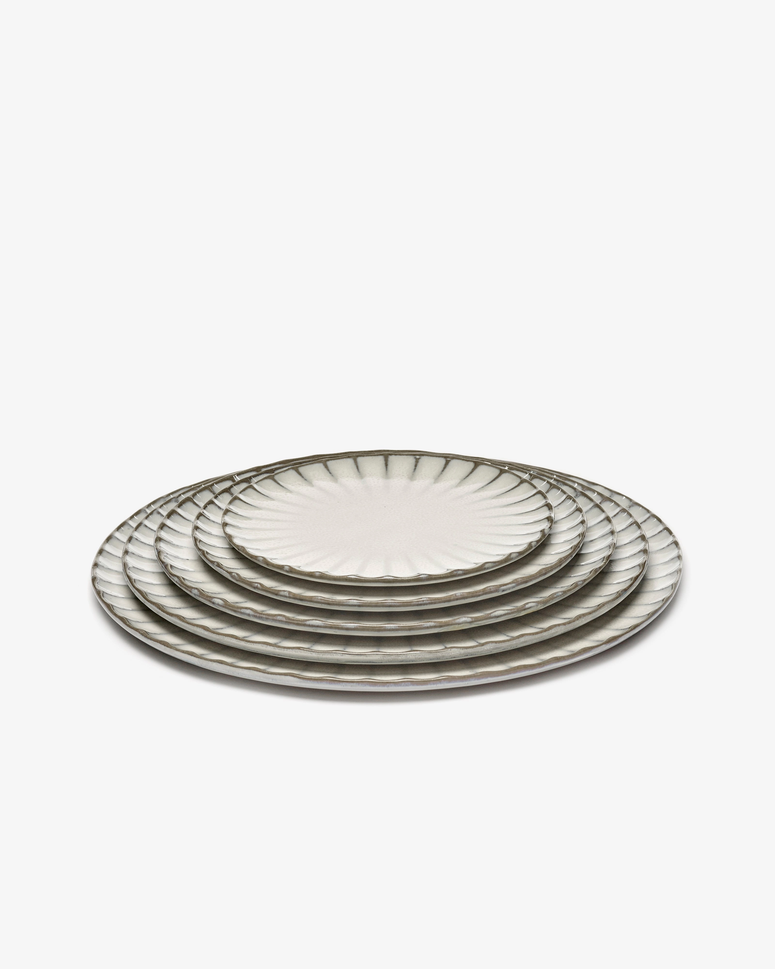 Breakfast plate L white Inku