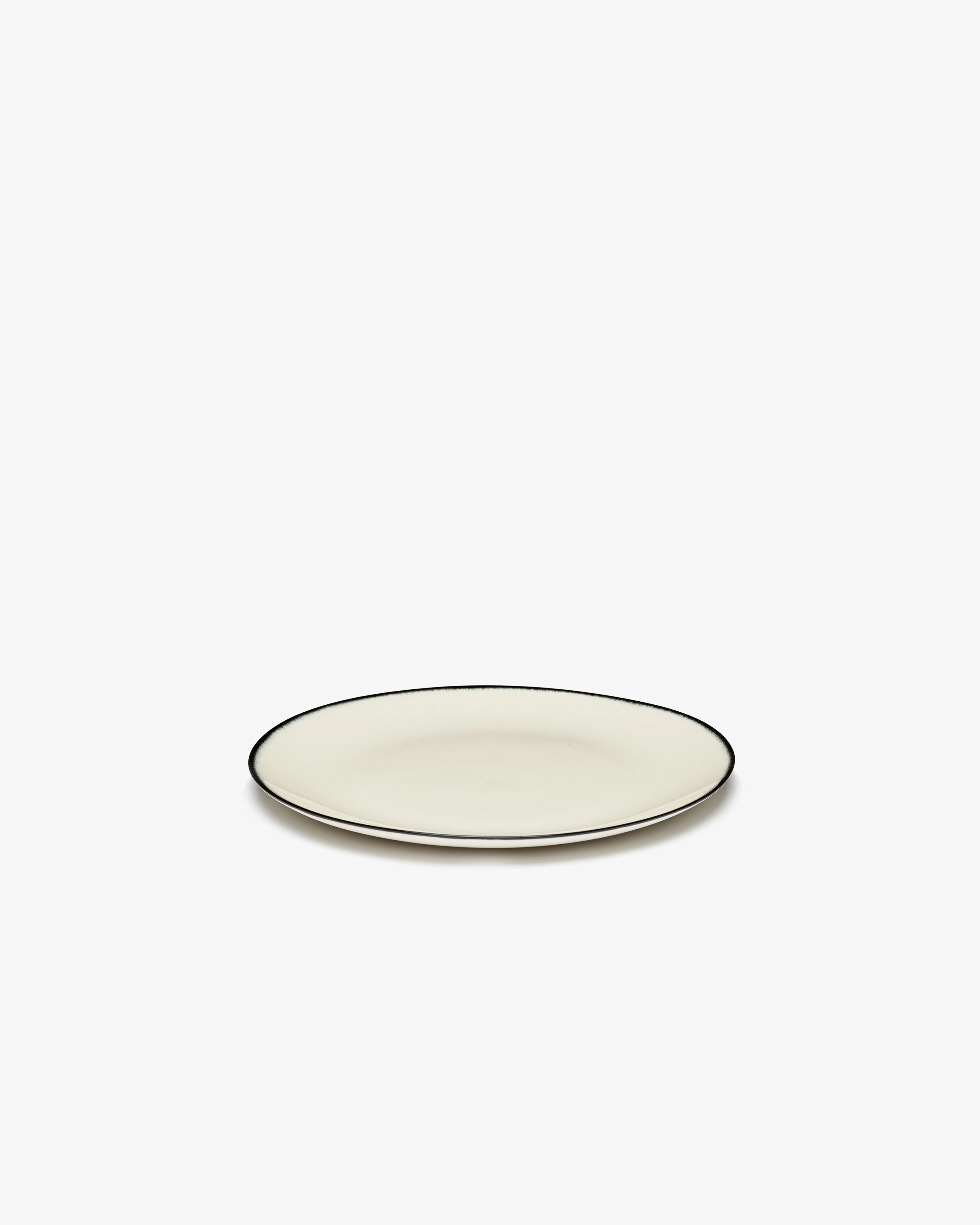 Breakfast plate white/black variation 1 D