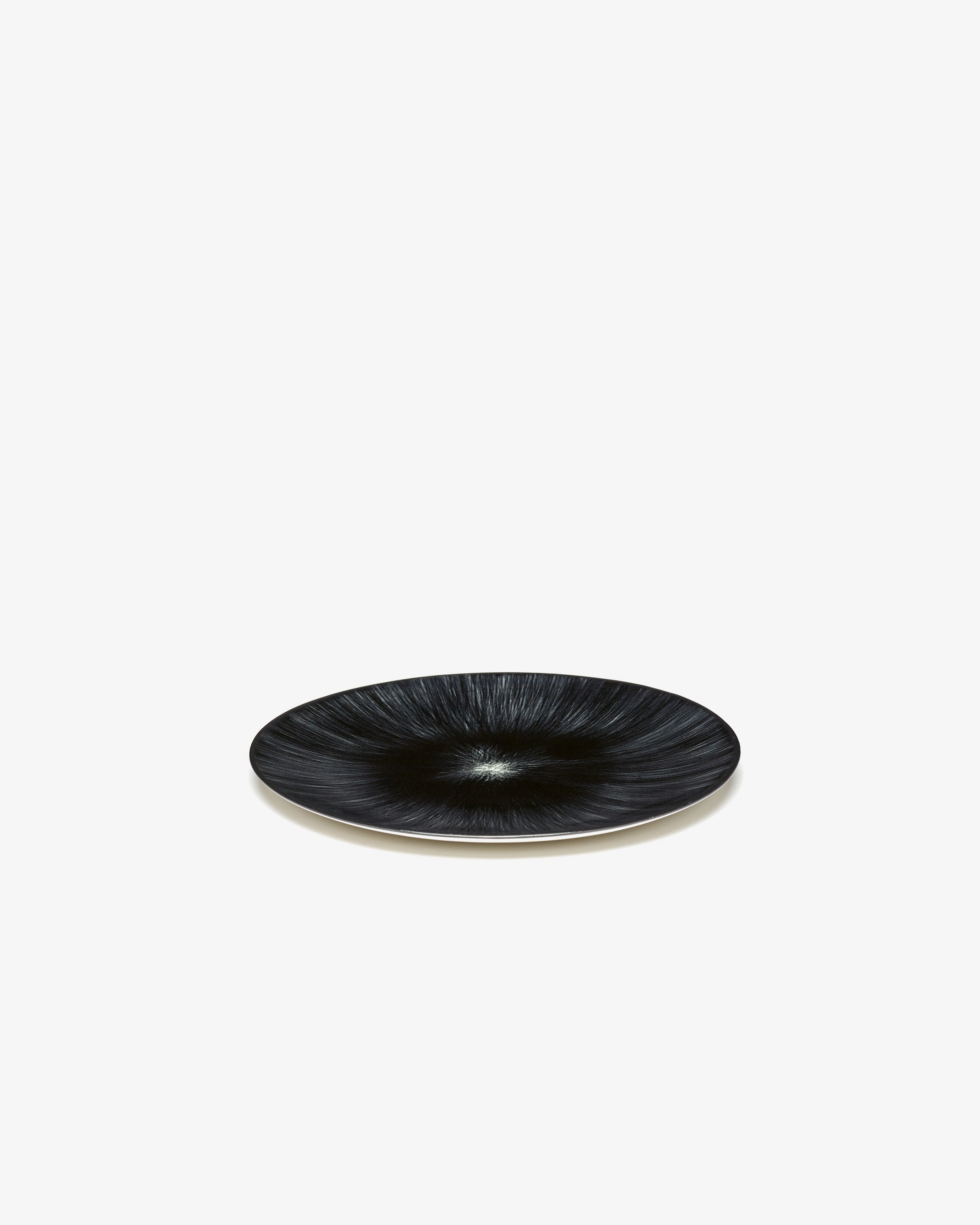 Breakfast plate white/black variation 6 D