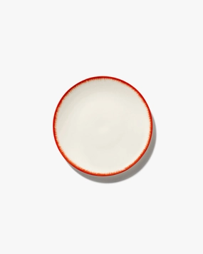 Breakfast plate white/red variation 2 D Buy Dinnerware online shop