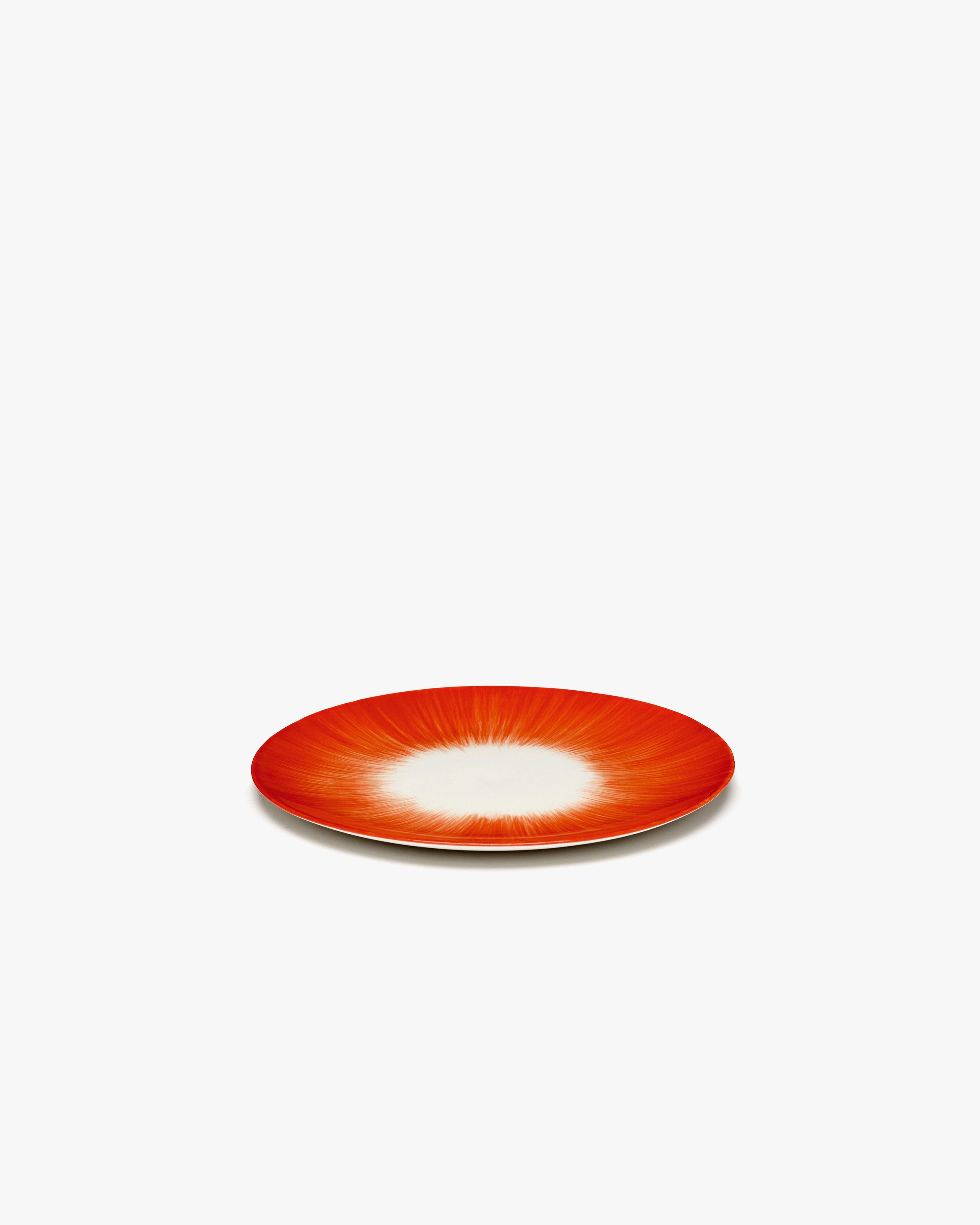 Breakfast plate white/red variation 5 D