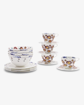 Breakfast Set 12 pieces anemone midnight flowers Buy Dinnerware online shop