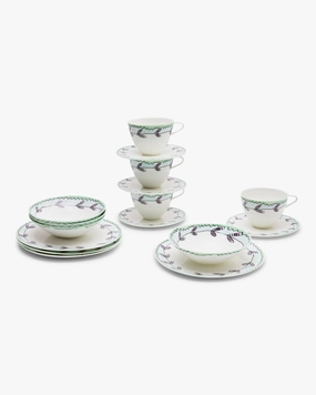 Breakfast set 12 pieces blossom milk midnight flowers Buy Dinnerware online shop