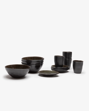 Breakfast Set 12 pieces dark gray Pure Buy Dinnerware online shop