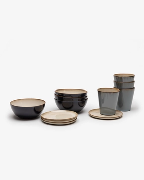Breakfast Set 12 pieces misty gray Terres de rves Buy Dinnerware online shop