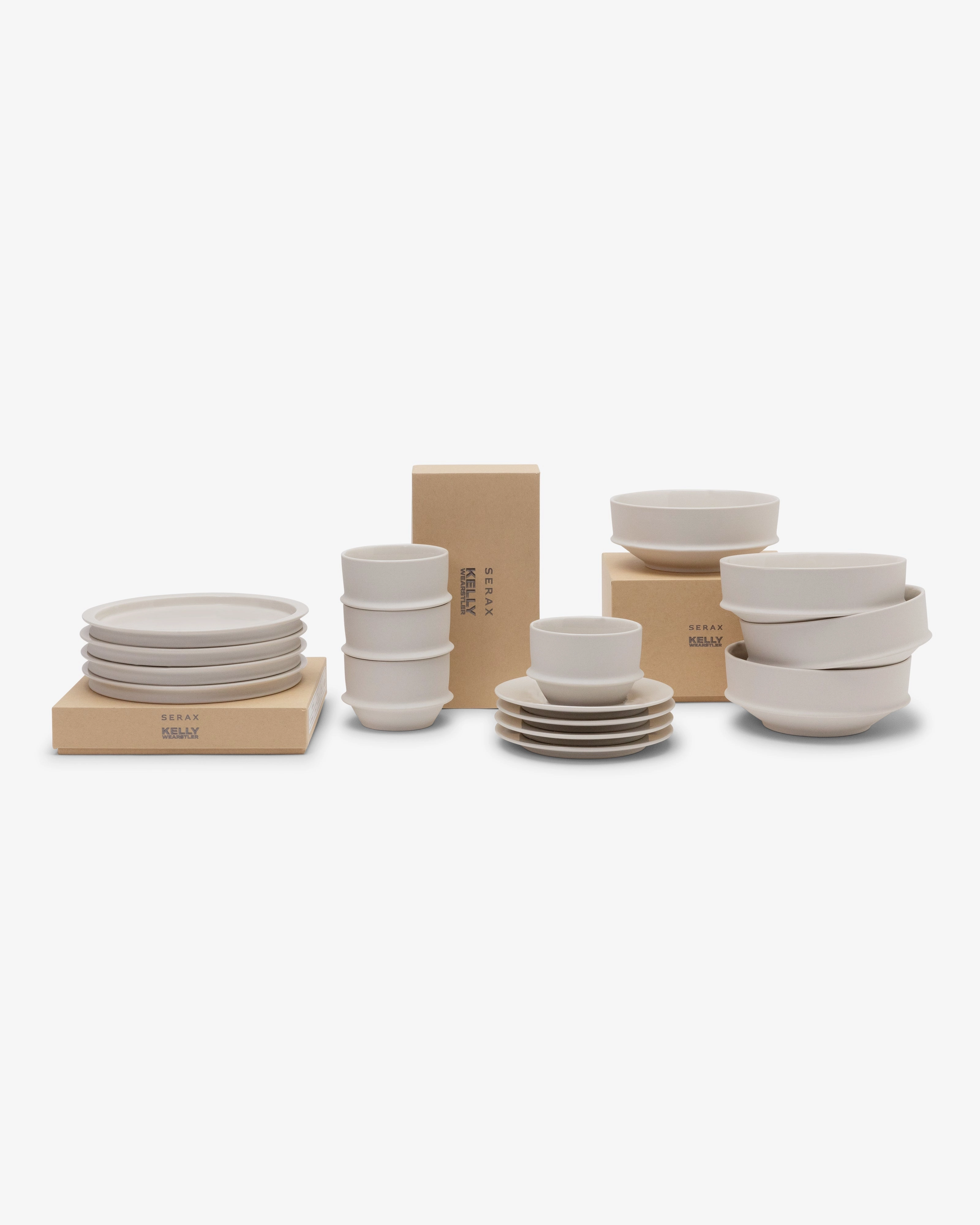 Breakfast Set 16 pieces alabaster dune