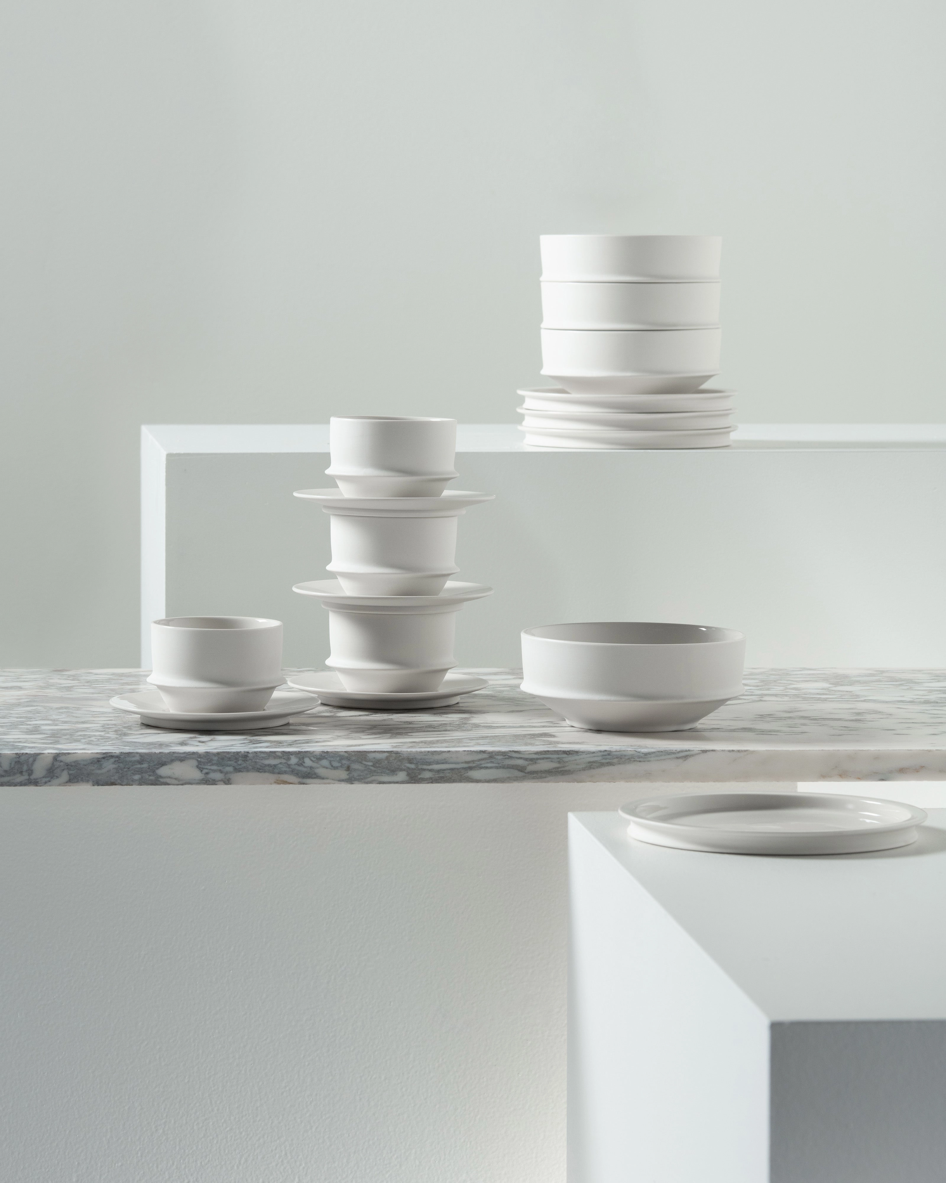 Breakfast Set 16 pieces alabaster dune