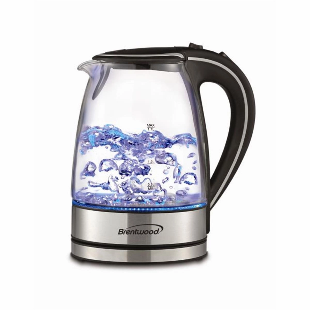 Brentwood KT1900BK 1.7L Tempered Glass Tea Kettle- Black Cooking Tools & Accessories clearance kits