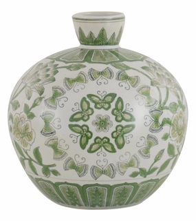 Butterfly Round Vase Green 28cm Cheap Vases for home