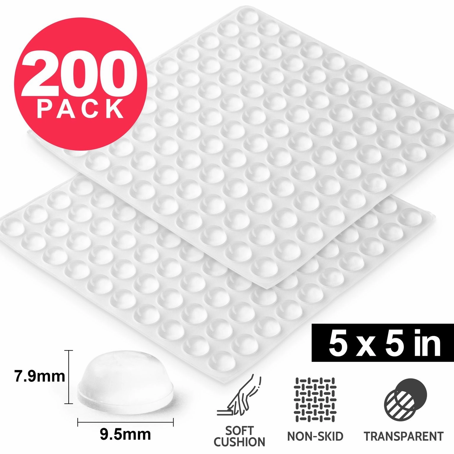 Cabinet Bumpers Clear Adhesive Pads