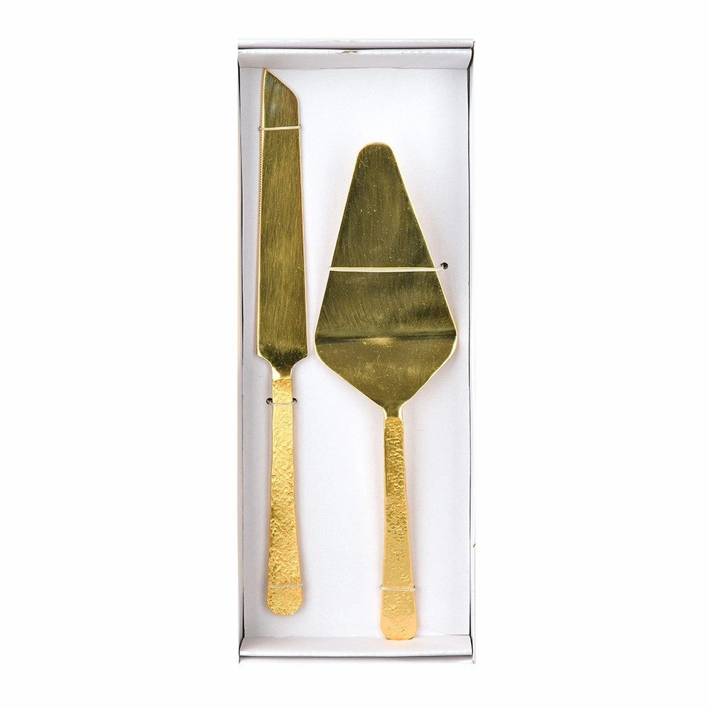 Cake Server Beaten Brass Serveware clearance shop