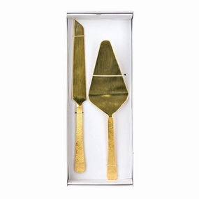 Cake Server Beaten Brass Serveware clearance shop