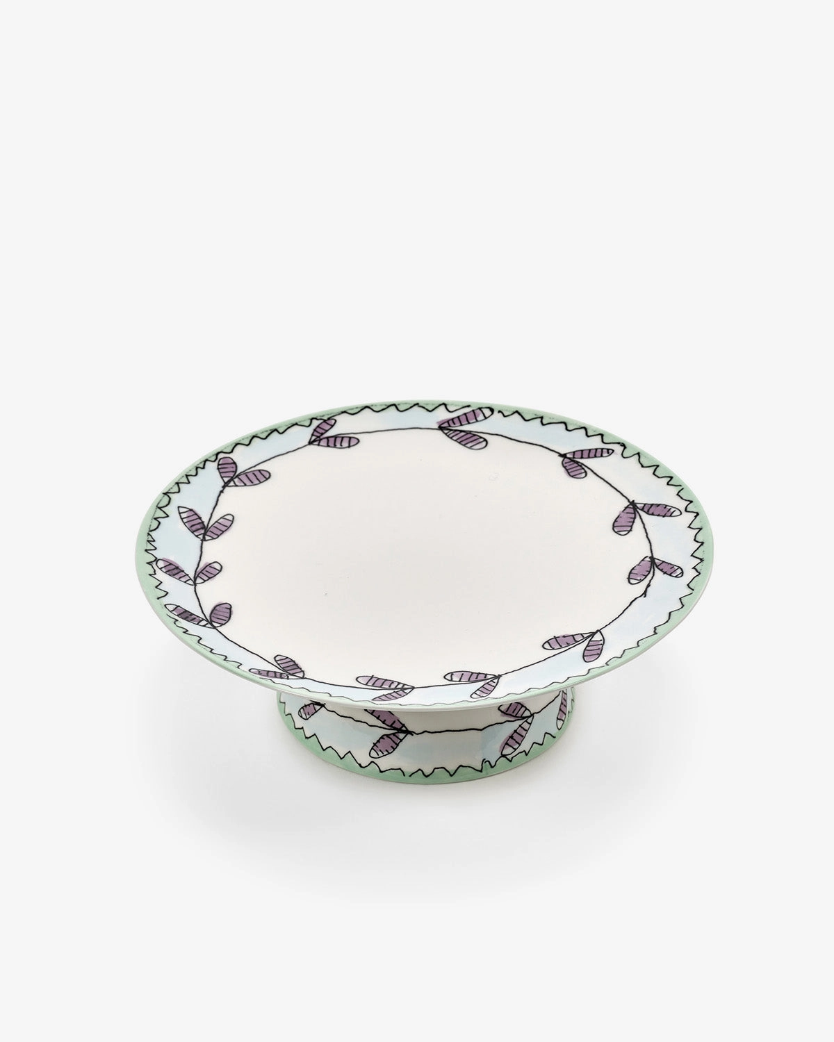 Cake stand L blossom milk Midnight Flowers