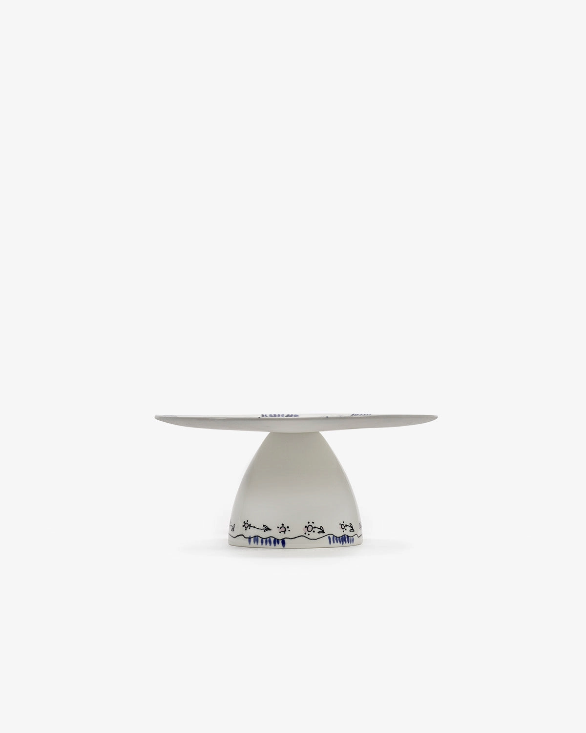 Cake stand S anemone milk Midnight Flowers