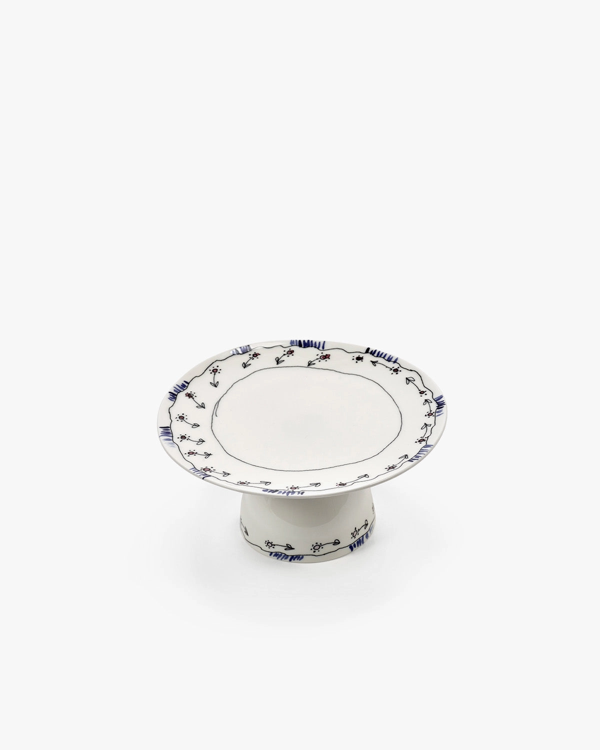 Cake stand S anemone milk Midnight Flowers
