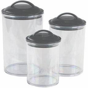 Calypso Basics by Reston Lloyd Acrylic Storage Canisters&#44; Set of 3 Cooking Tools & Accessories buy more save more