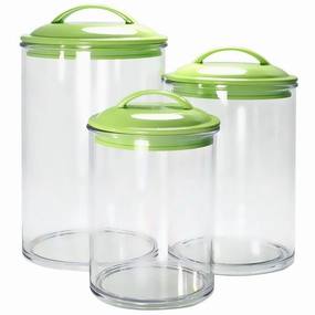 Calypso Basics by Reston Lloyd Acrylic Storage Canisters&#44; Set of 3 Cooking Tools & Accessories clearance kits