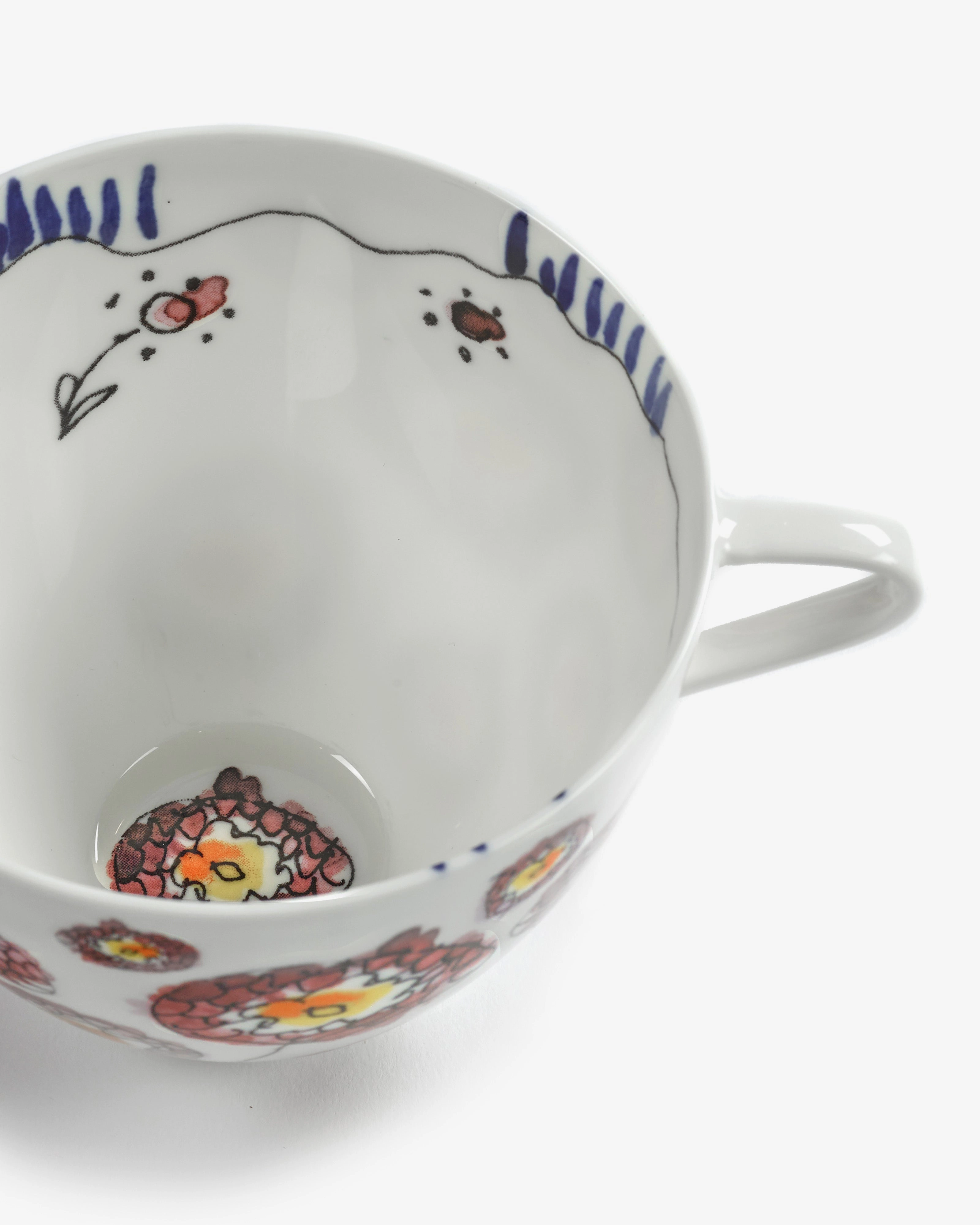 Cappuccino cup Anemone milk Midnight Flowers