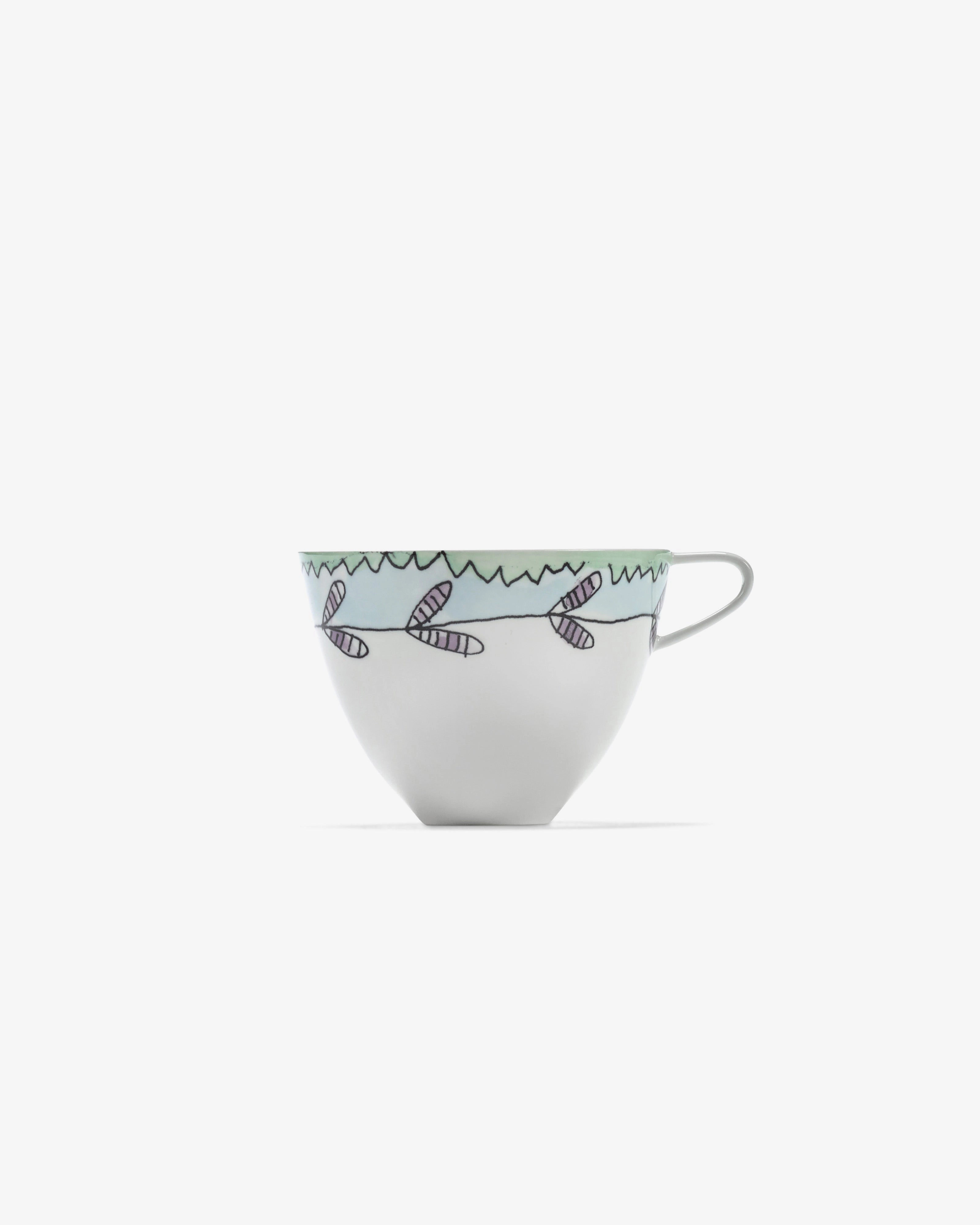 Cappuccino cup Blossom milk Midnight Flowers