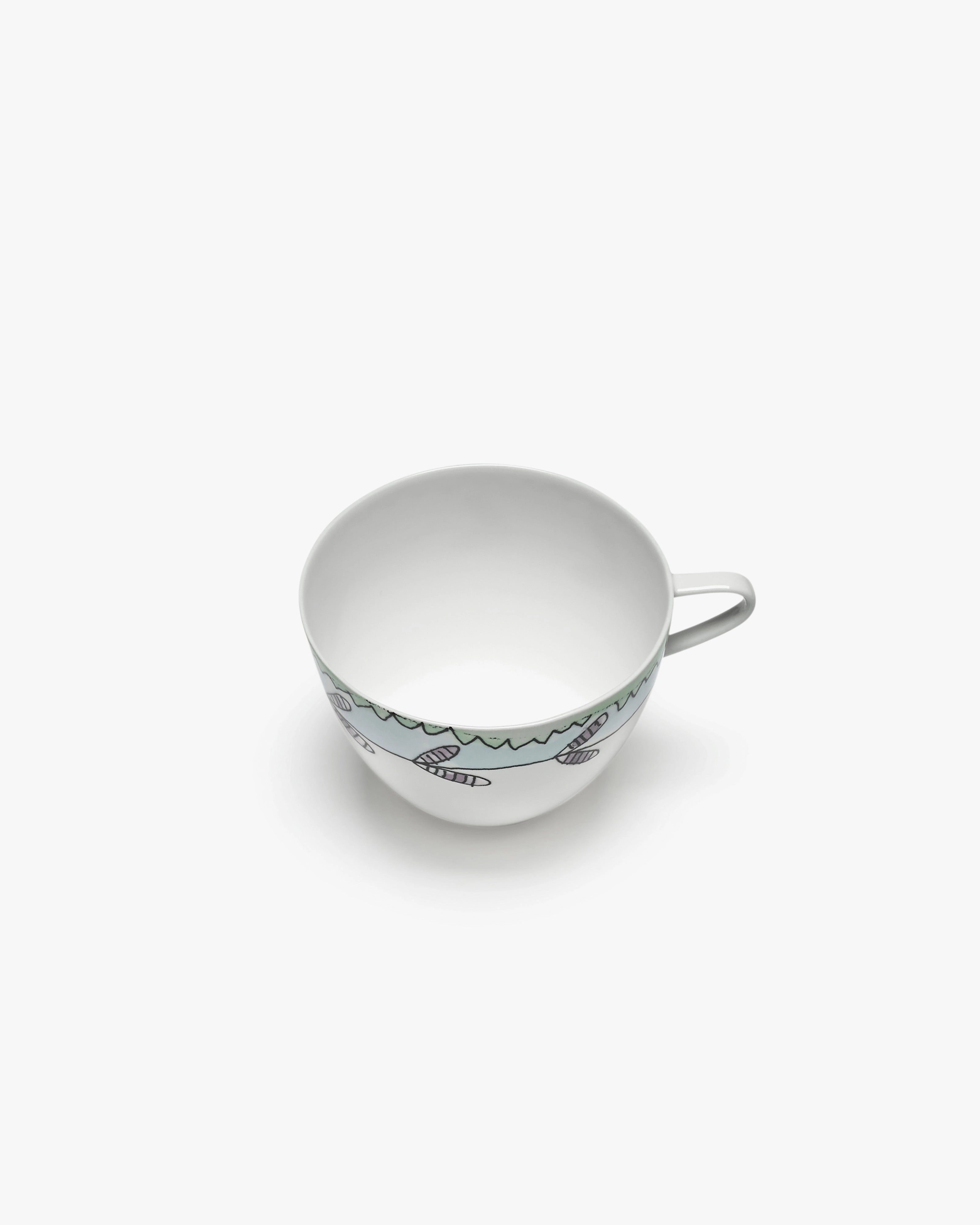 Cappuccino cup Blossom milk Midnight Flowers
