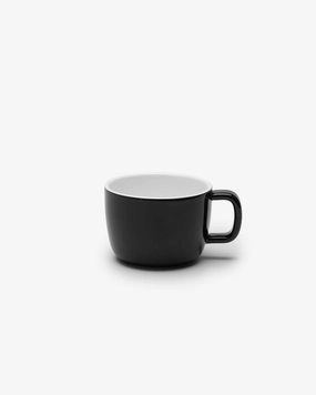 Cappuccino cup glazed black Passe-partout Buy Dinnerware online shop