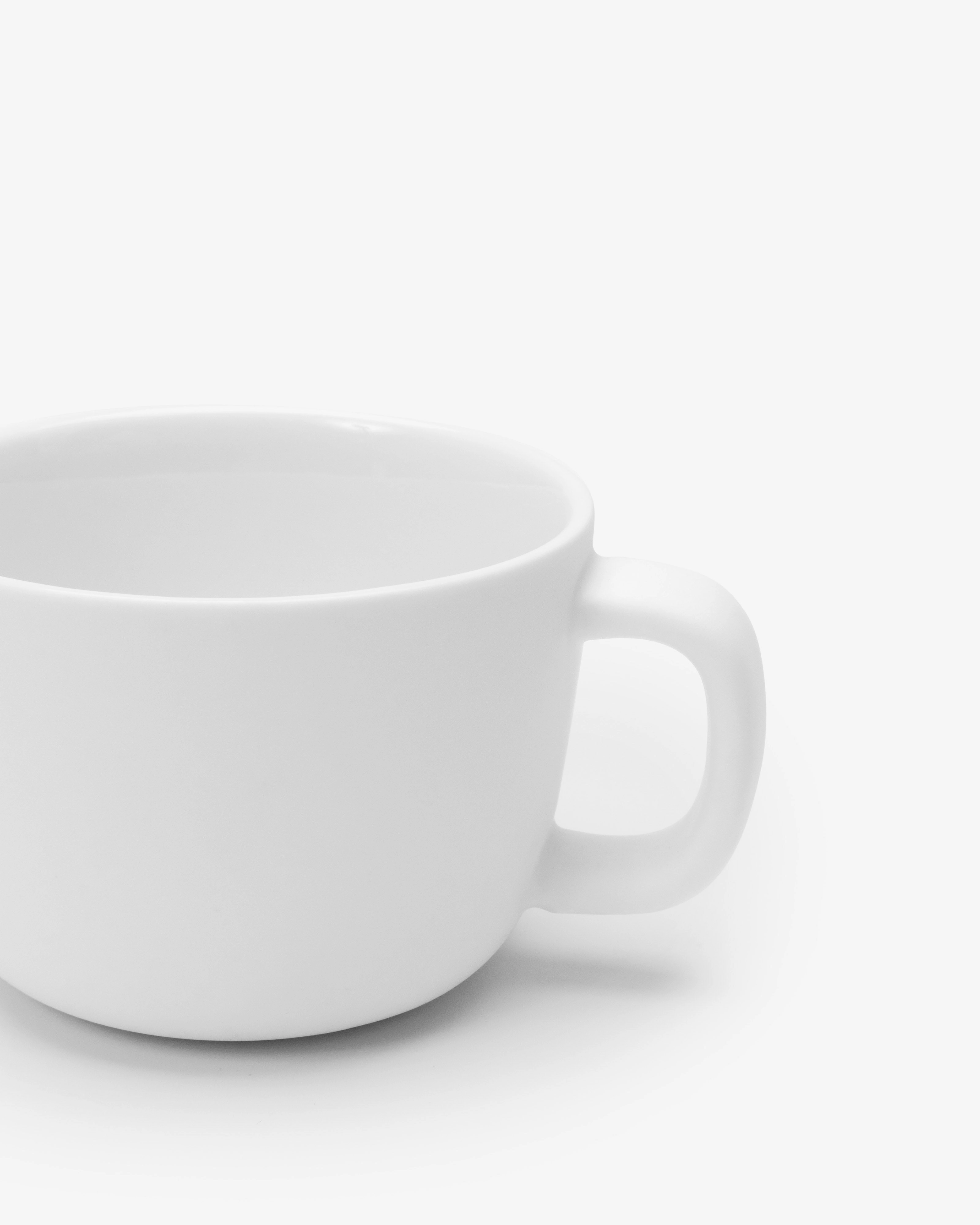 Cappuccino cup white matt Passe-partout