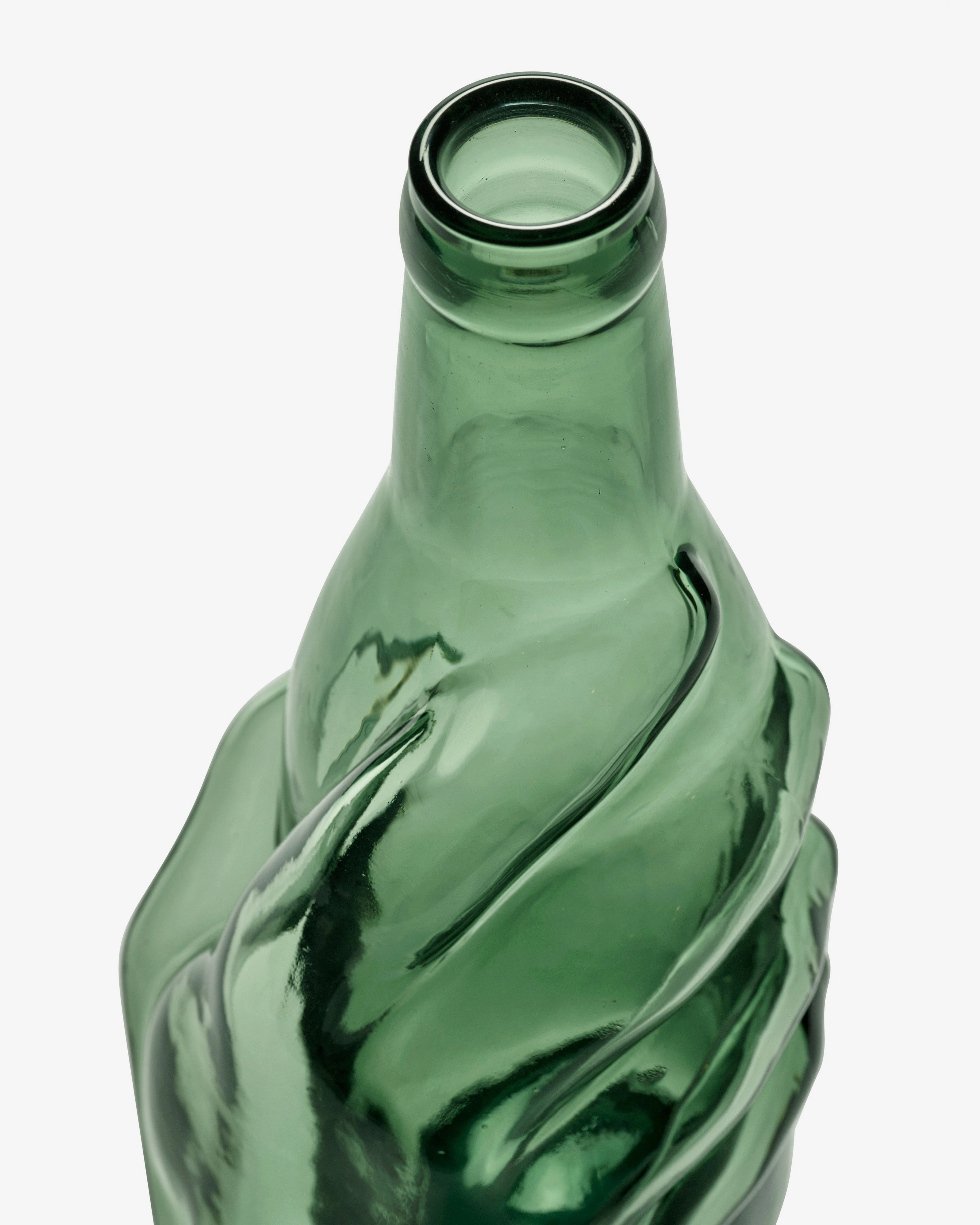 Carafe Edward emerald green Les Objets Mouleversants Glassware Tableware discount