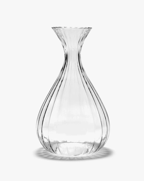Carafe L transparent ribbed glass Inku Glassware Tableware hot sale
