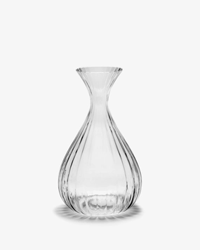 Carafe M transparent ribbed 50cl Inku Glassware Tableware hot sale