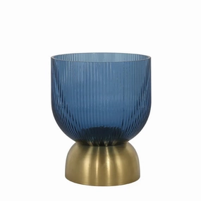 Carson Glass Vase Small Blue Cheap Vases for home