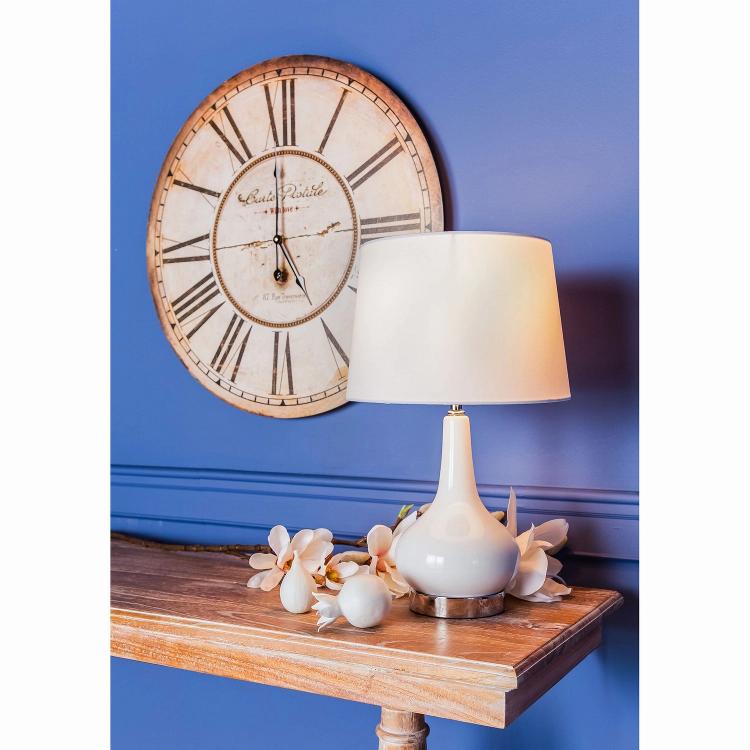 Carte Postal Clock Antique Cream Clocks decor discount